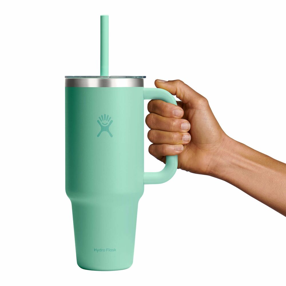 1183 ML TRAVEL TUMBLER CLEAR LID MERMAID GREEN z własnym nadrukiem, kolor Mermaid Green