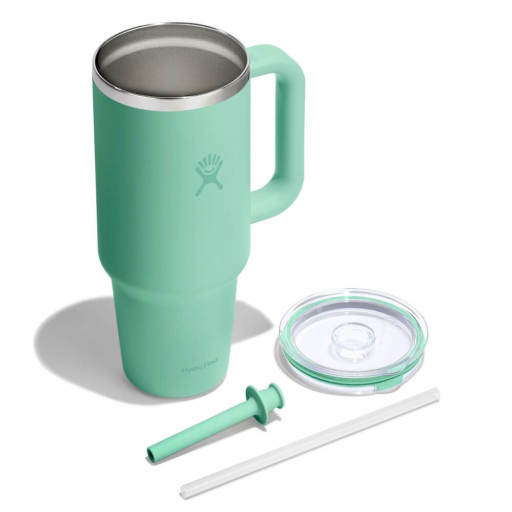 1183 ML TRAVEL TUMBLER CLEAR LID MERMAID GREEN z własnym nadrukiem, kolor Mermaid Green
