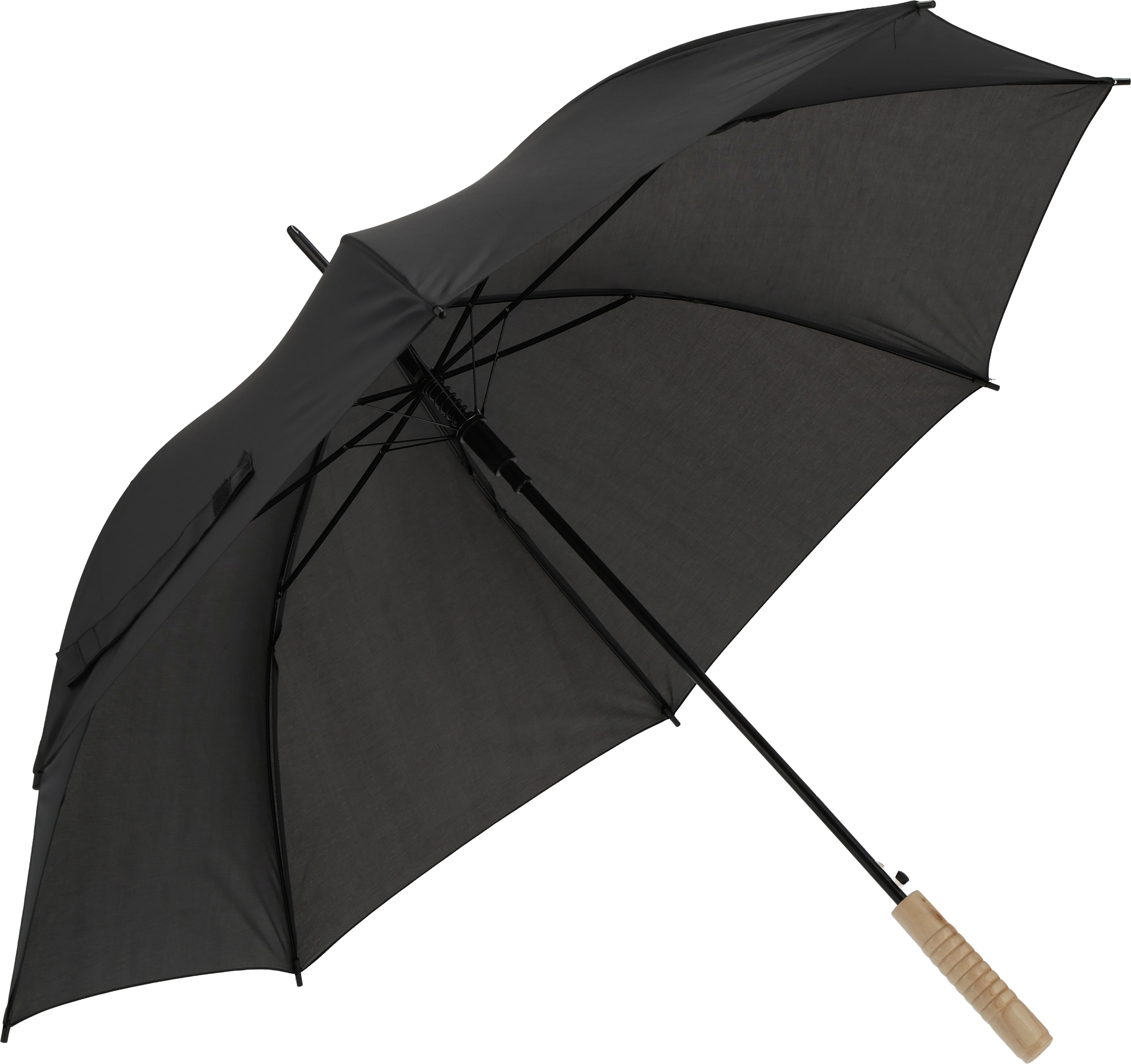Parasol automatyczny Ø107 cm LE MANS - z logo z własnym nadrukiem, kolor czarny
