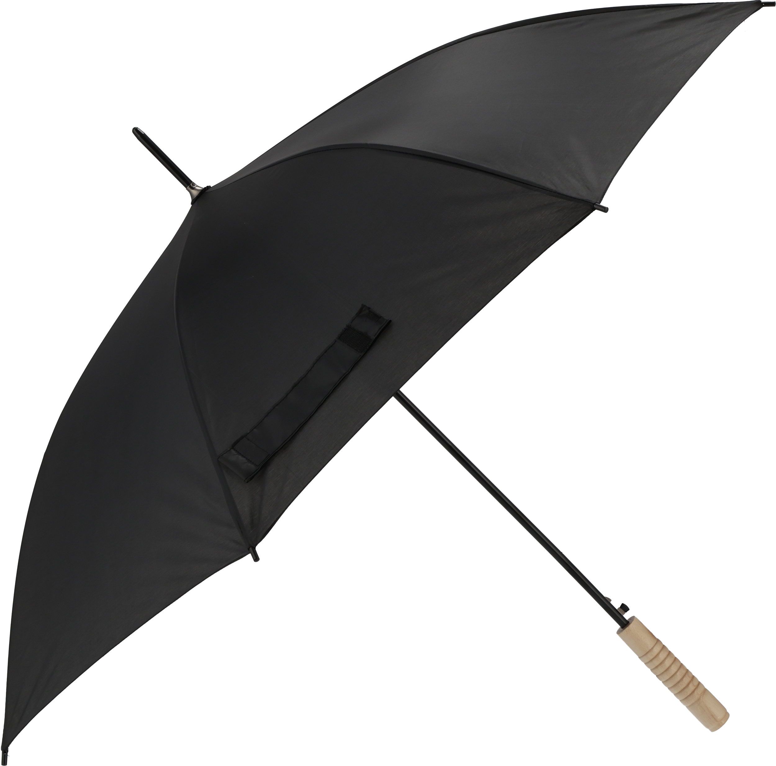 Parasol automatyczny Ø107 cm LE MANS - z logo z własnym nadrukiem, kolor czarny
