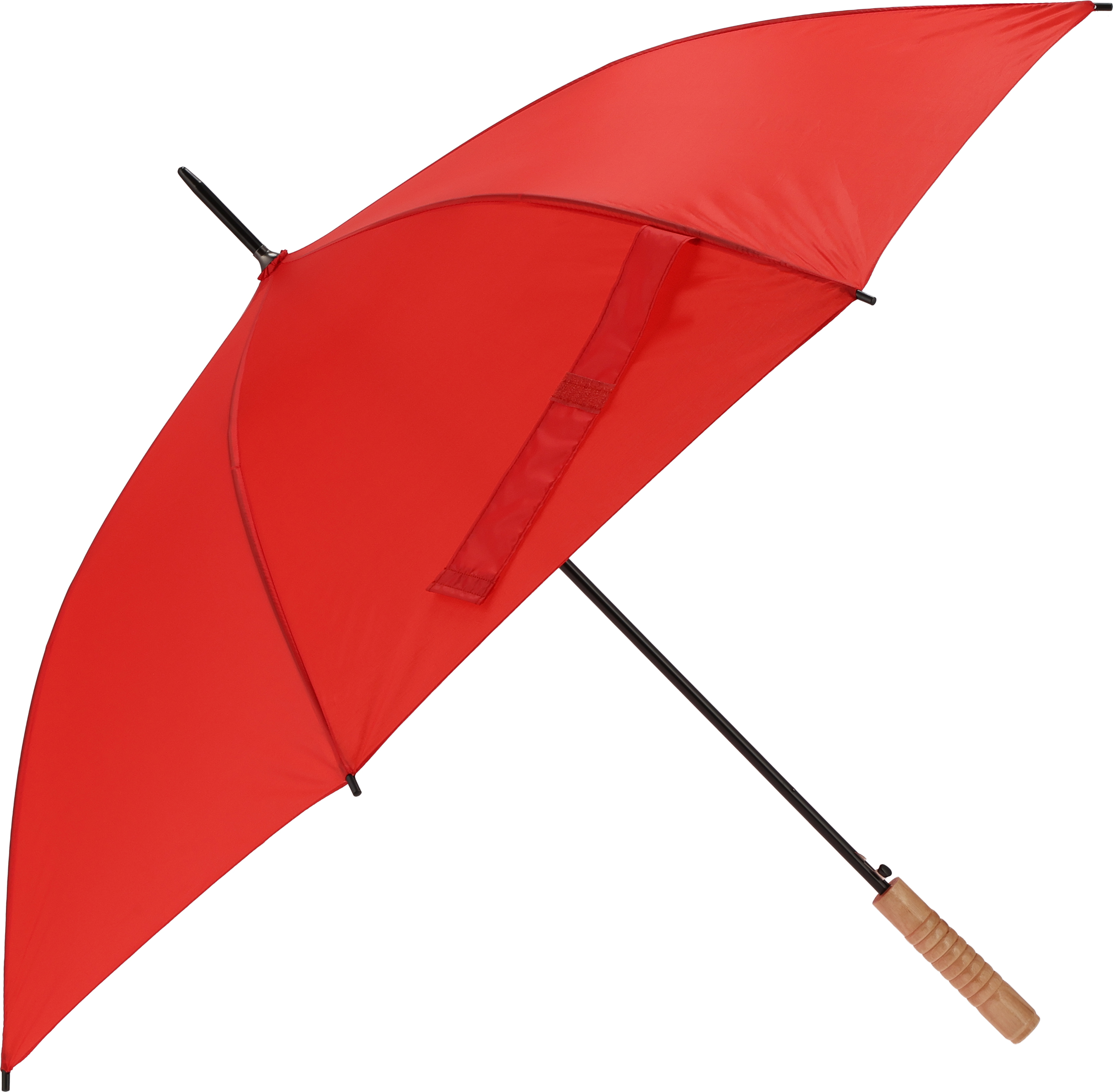 Parasol automatyczny Ø107 cm LE MANS - z logo z własnym nadrukiem, kolor czerwony