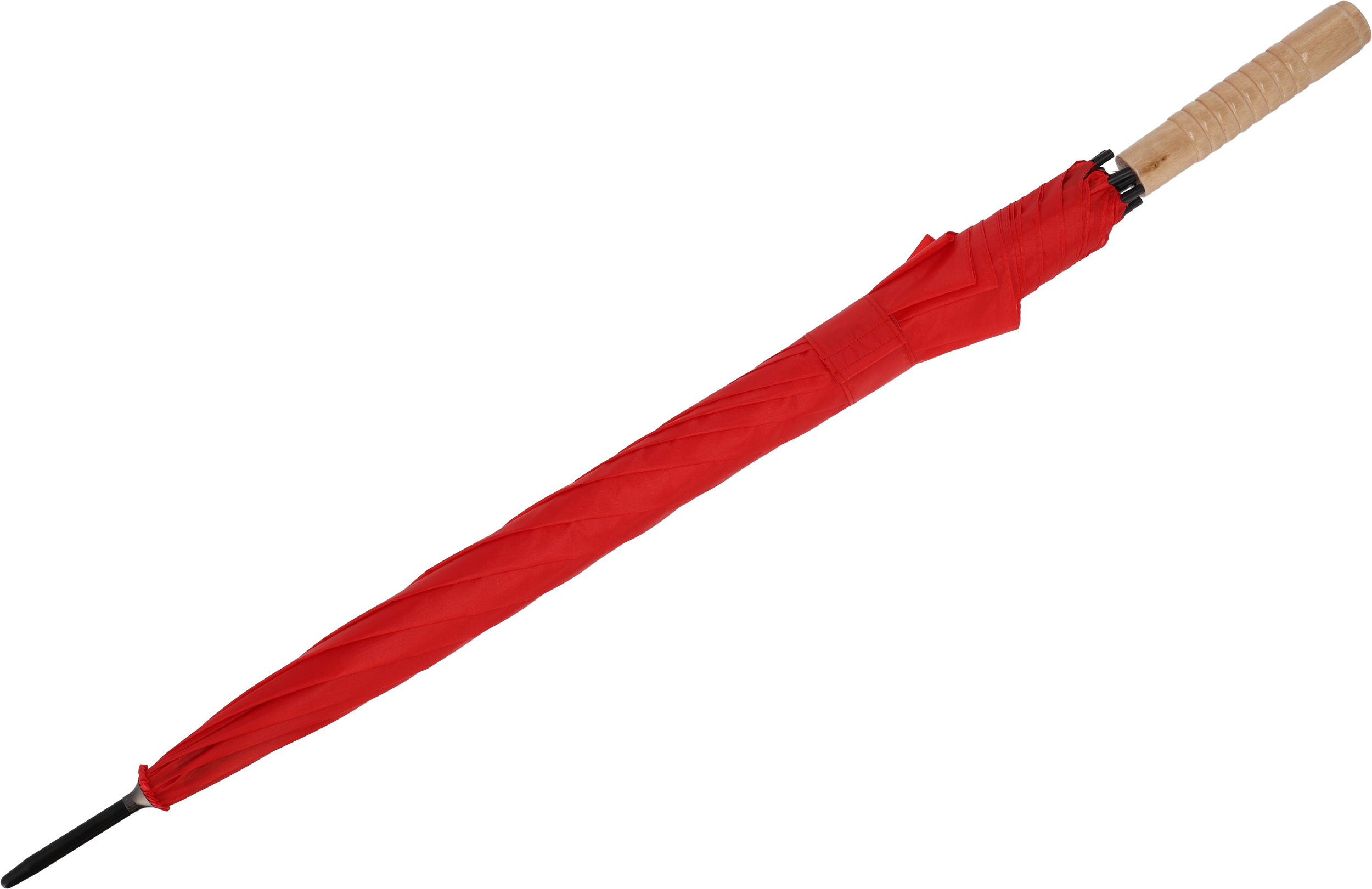 Parasol automatyczny Ø107 cm LE MANS - z logo z własnym nadrukiem, kolor czerwony