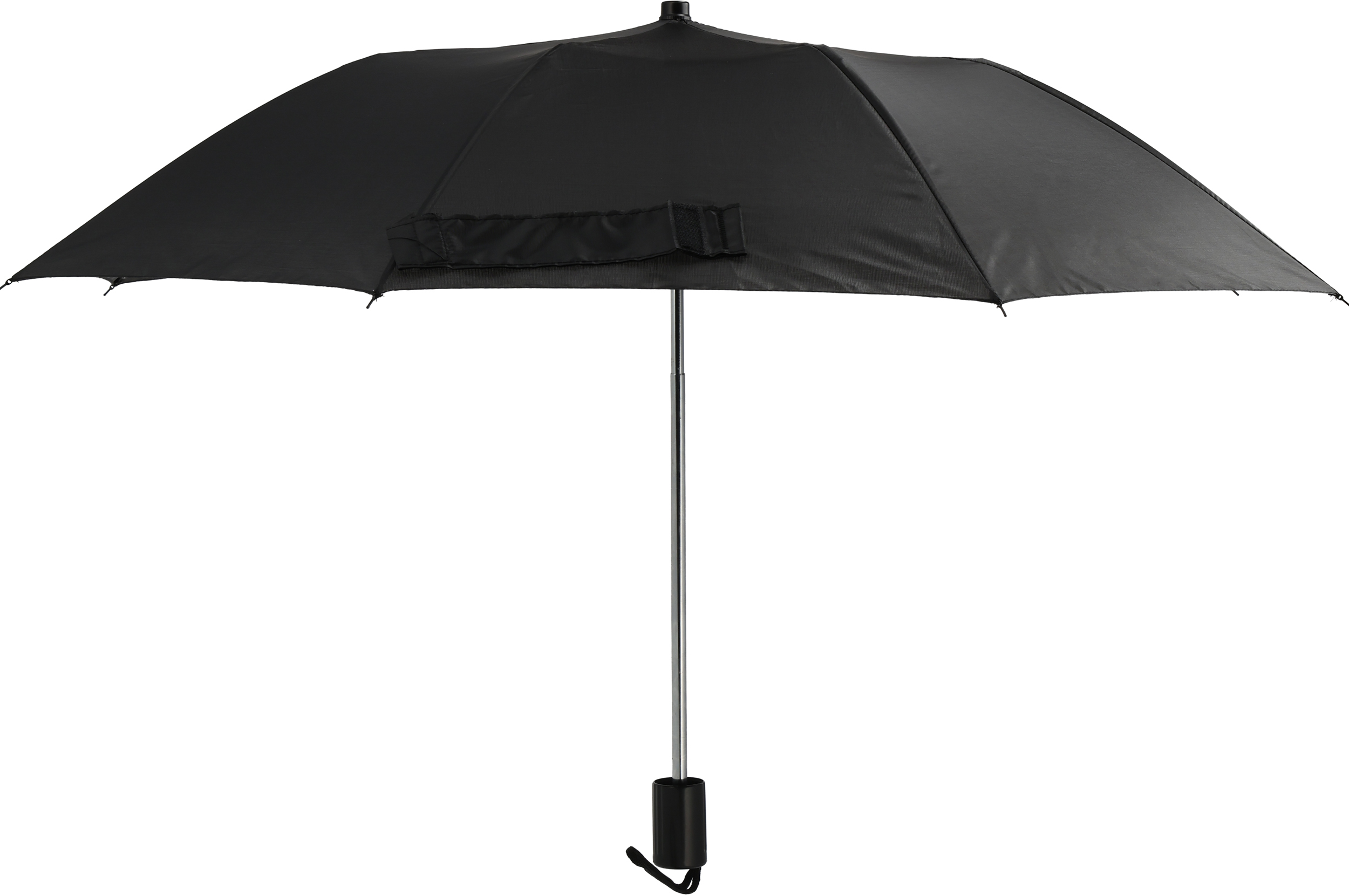Parasol manualny Ø88 cm LILLE - z logo z własnym nadrukiem, kolor czarny