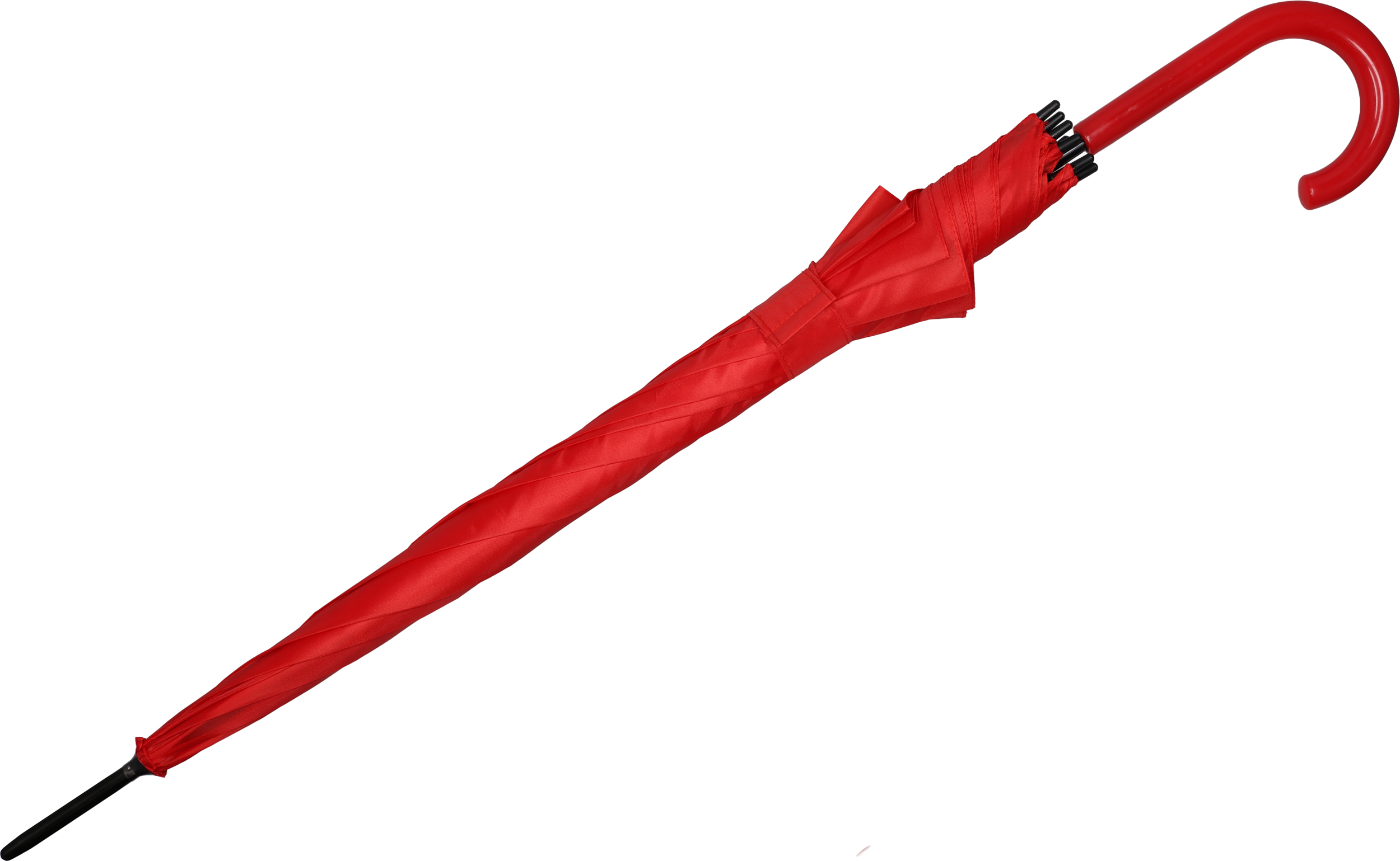 Parasol automatyczny Ø108 cm LIMOGES - z logo z własnym nadrukiem, kolor czerwony