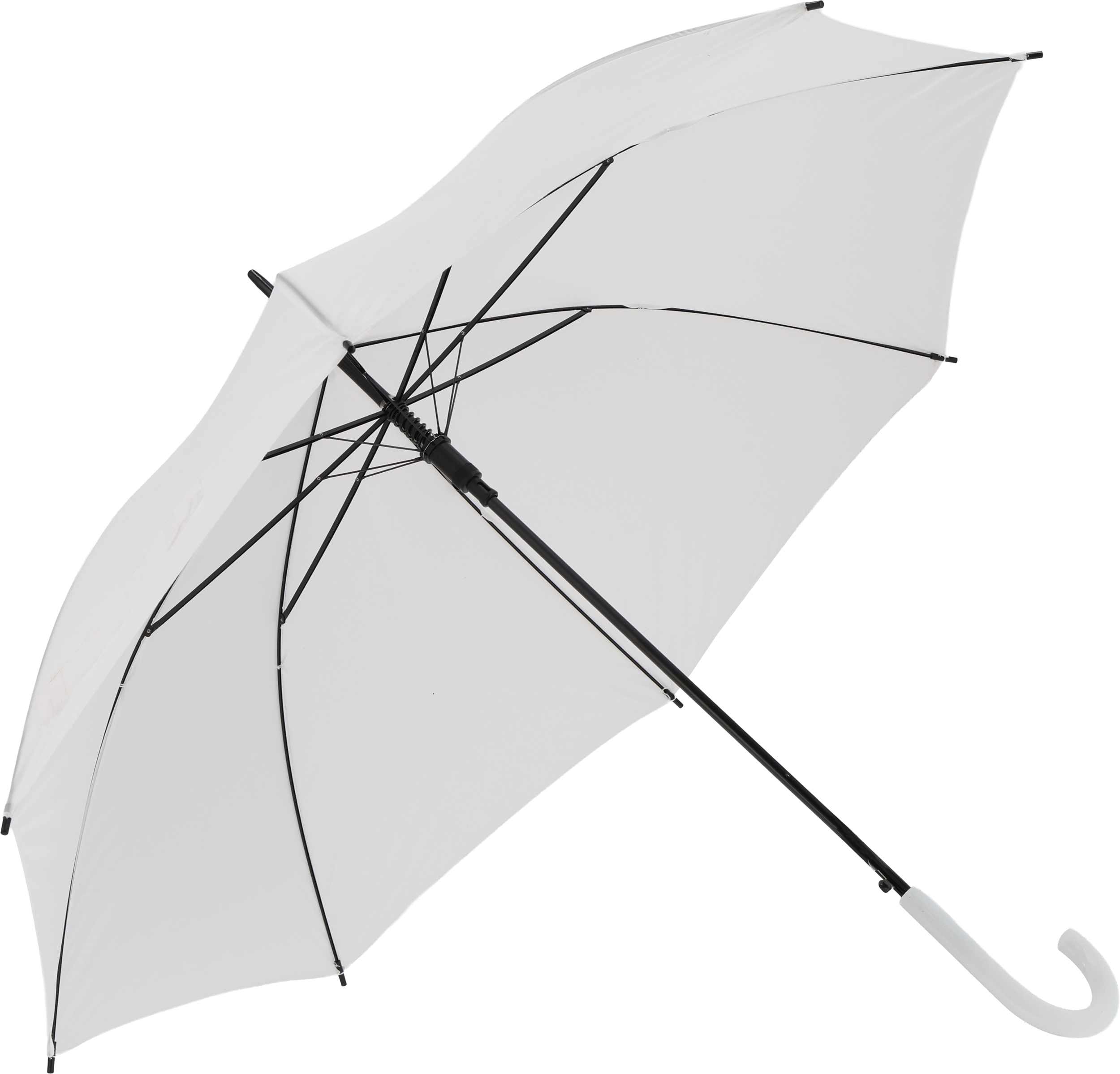 biały Parasol automatyczny Ø108 cm LIMOGES – z logo