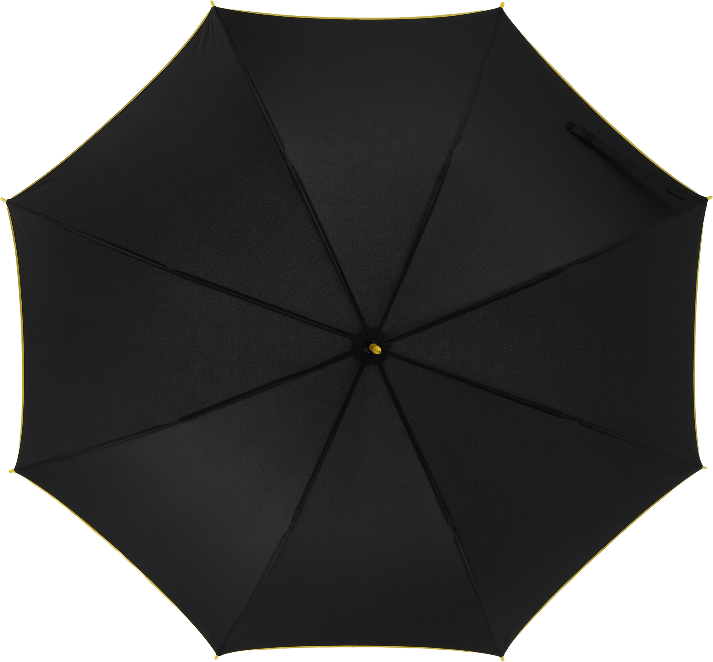 Parasol automatyczny Ø107 cm PARIS - z logo z własnym nadrukiem, kolor żółty