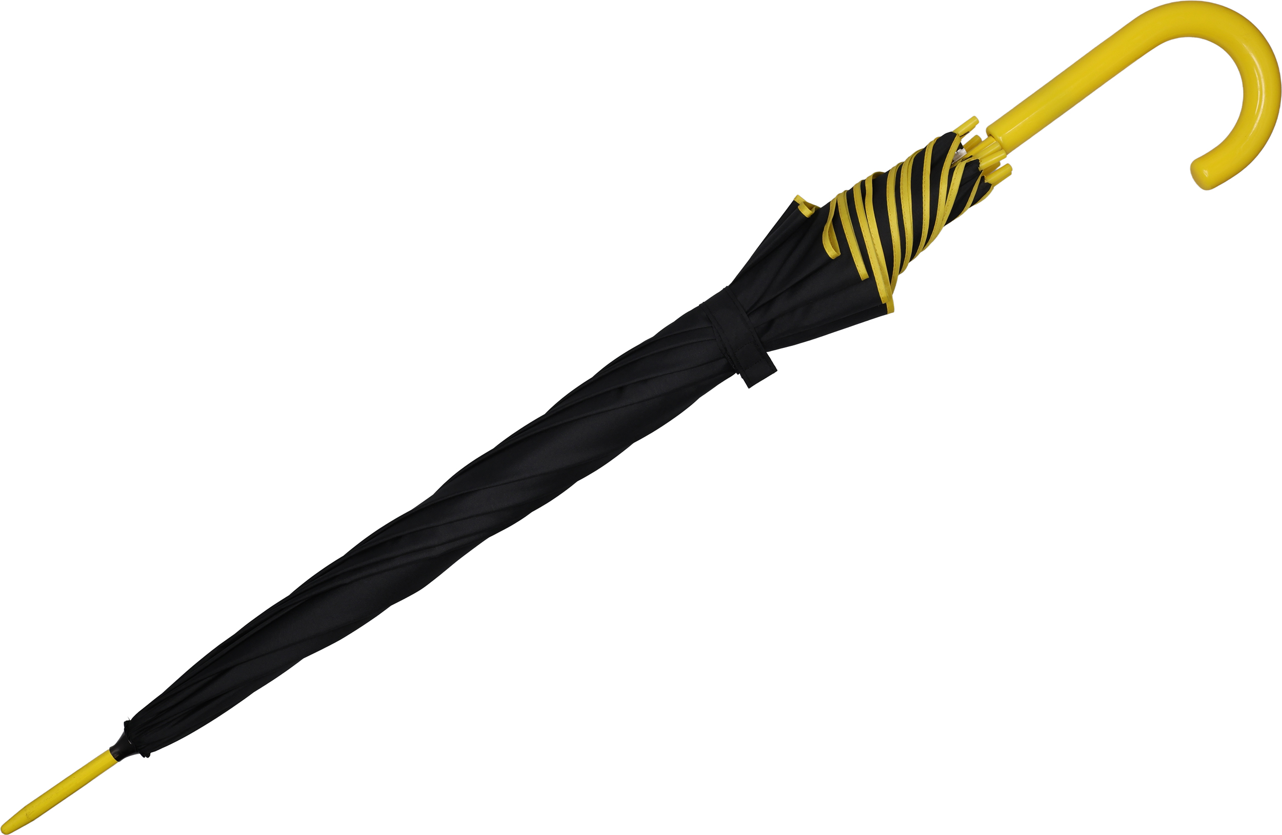 Parasol automatyczny Ø107 cm PARIS - z logo z własnym nadrukiem, kolor żółty
