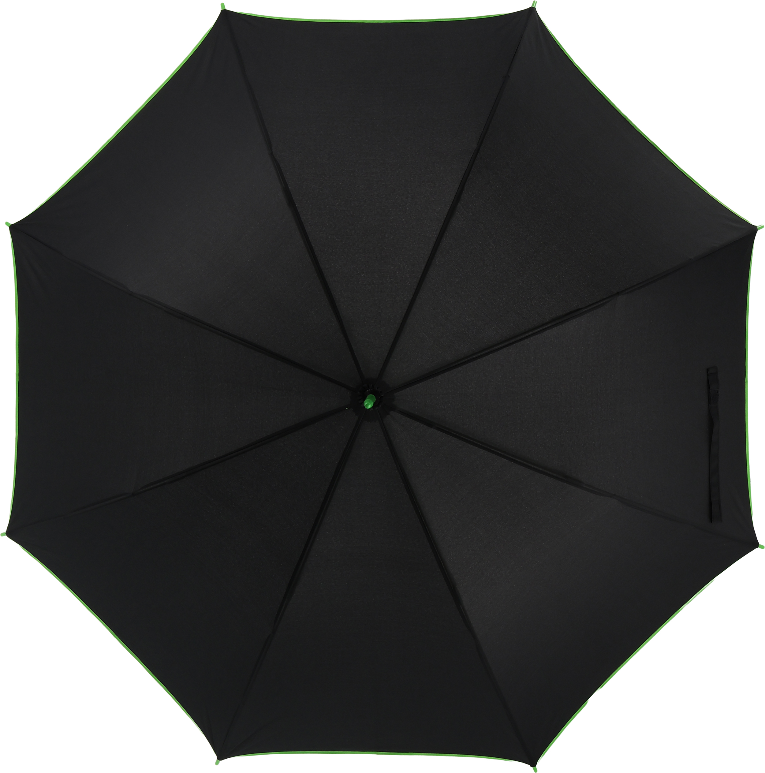 Parasol automatyczny Ø107 cm PARIS - z logo z własnym nadrukiem, kolor jasnozielony