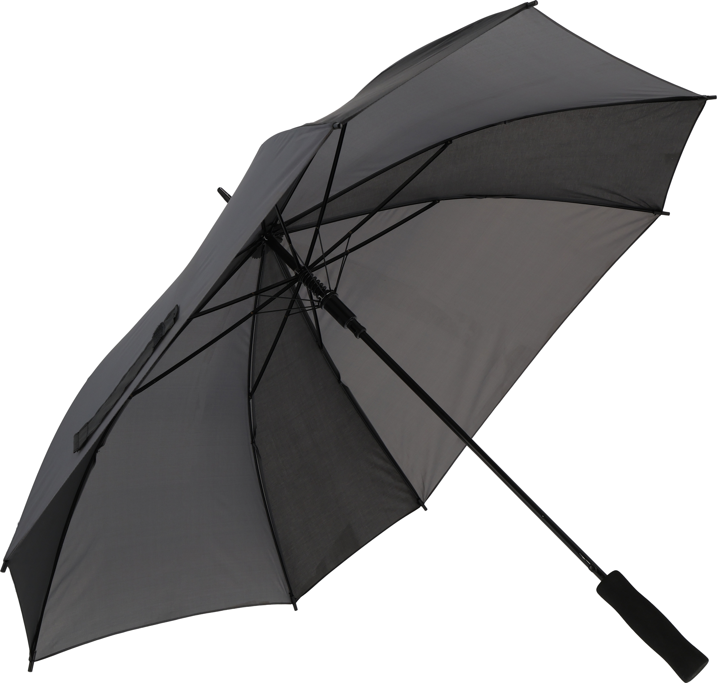 Parasol automatyczny 89 x 89 cm GHENT - z logo z własnym nadrukiem, kolor szary