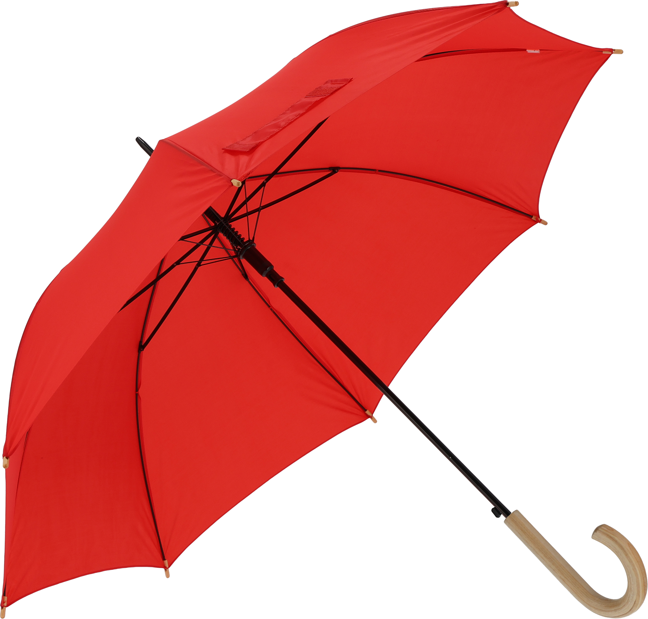 czerwony Parasol automatyczny Ø106 cm STOCKPORT – z logo