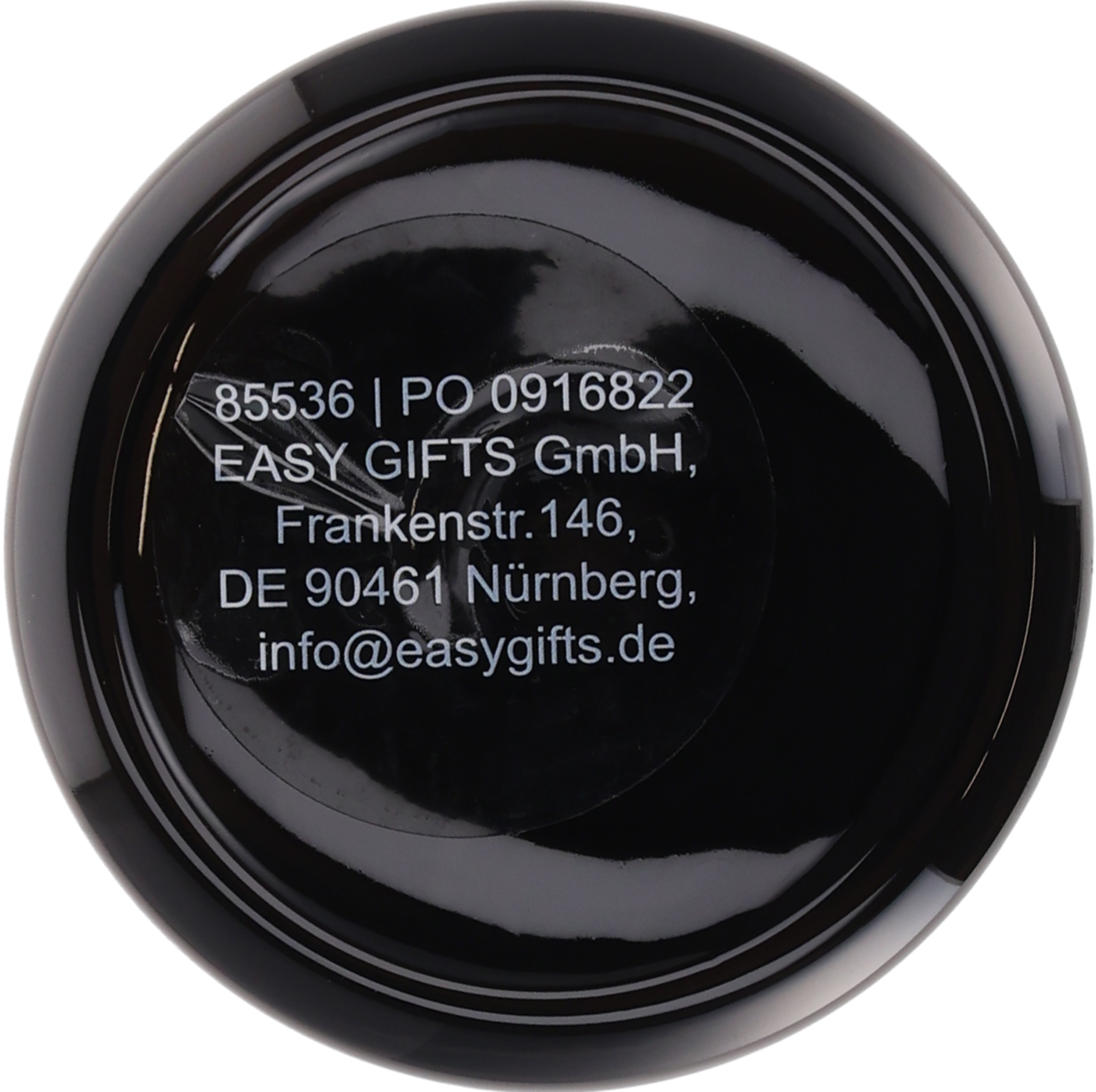 Butelka tritanowa 700 ml YORK - z logo z własnym nadrukiem, kolor czarny