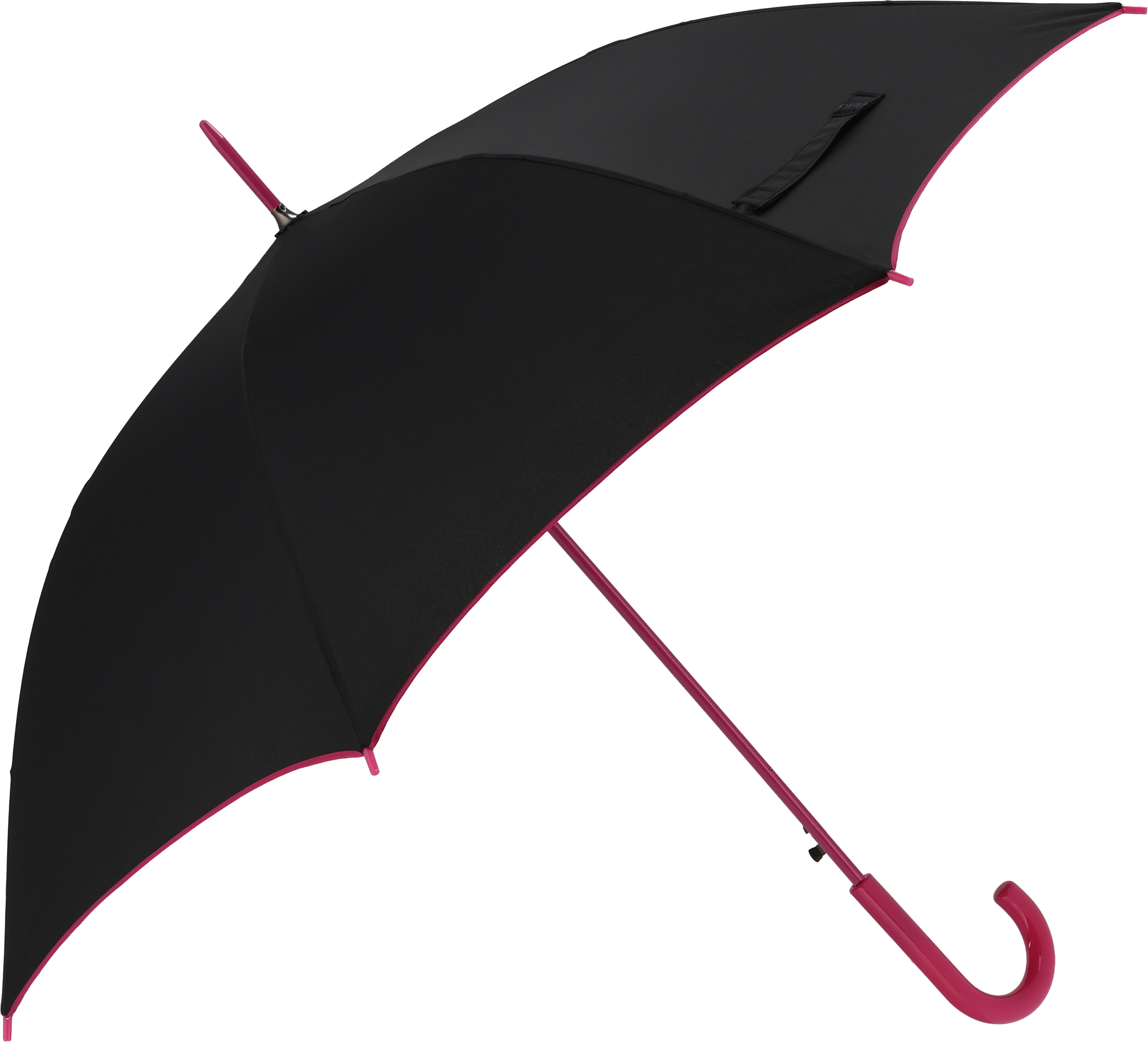 Parasol automatyczny Ø107 cm PARIS - z logo z własnym nadrukiem, kolor różowy
