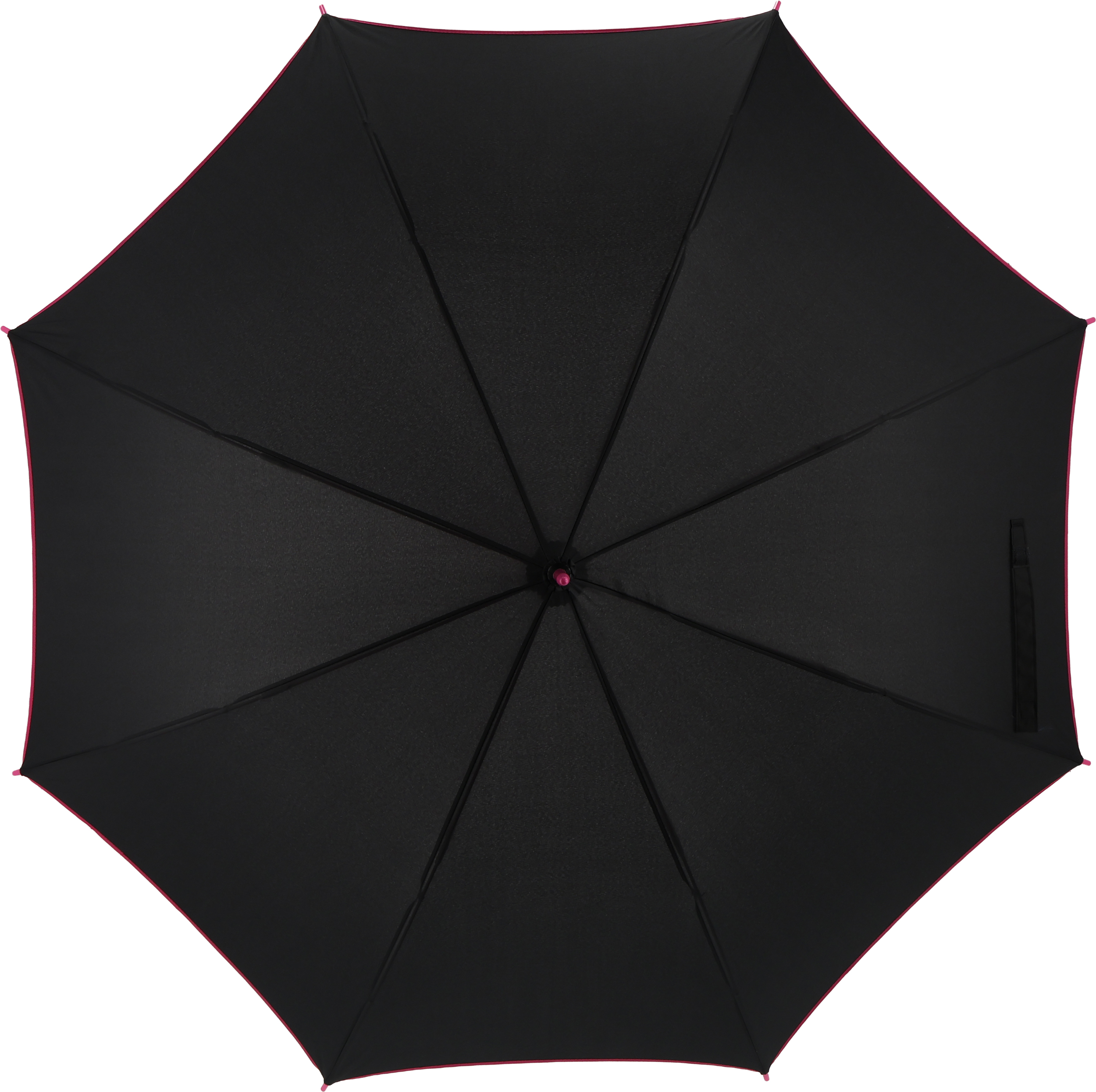 Parasol automatyczny Ø107 cm PARIS - z logo z własnym nadrukiem, kolor różowy