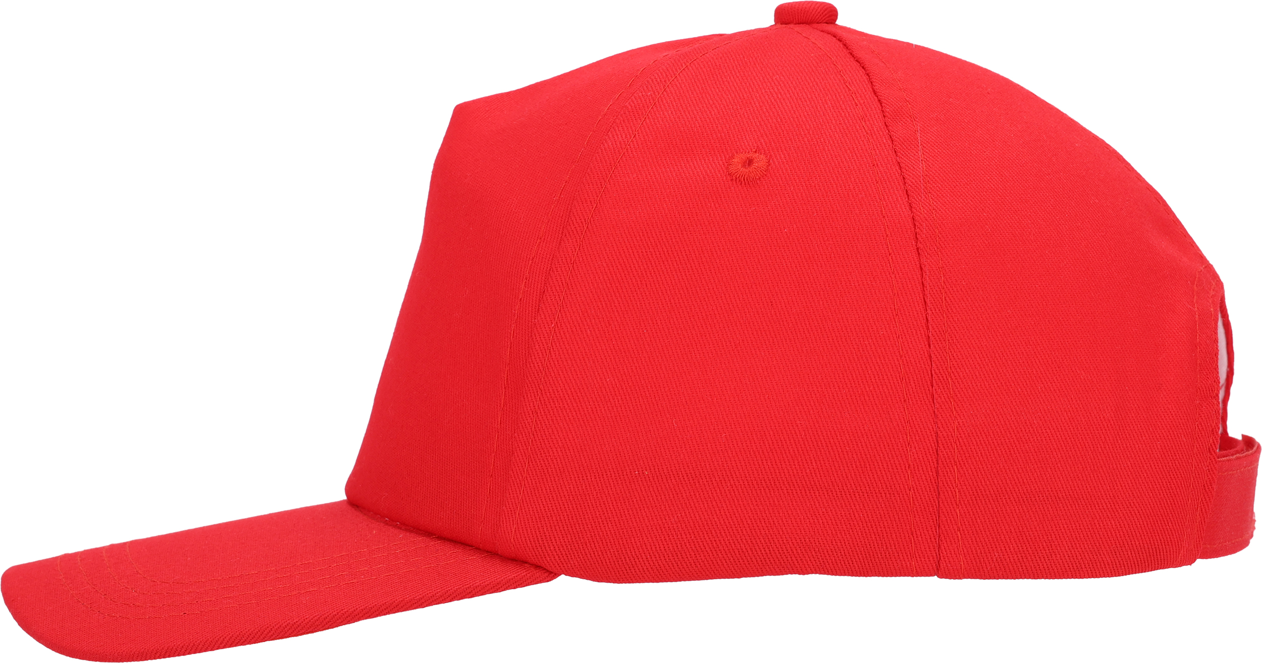 Czapka z daszkiem 5 paneli SANTA FE - z logo z własnym nadrukiem, kolor czerwony