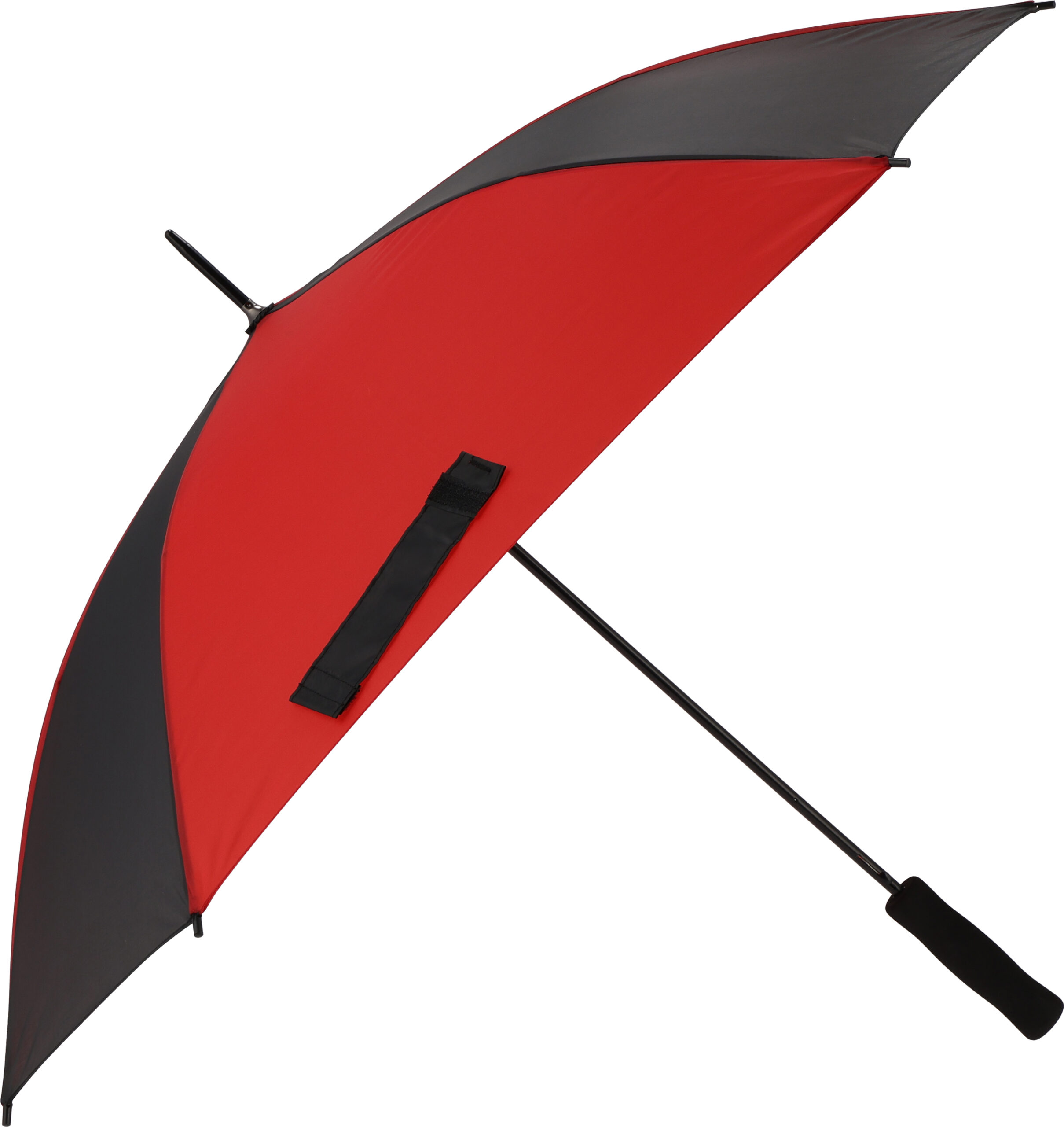 Parasol automatyczny 89 x 89 cm GHENT - z logo z własnym nadrukiem, kolor czerwony