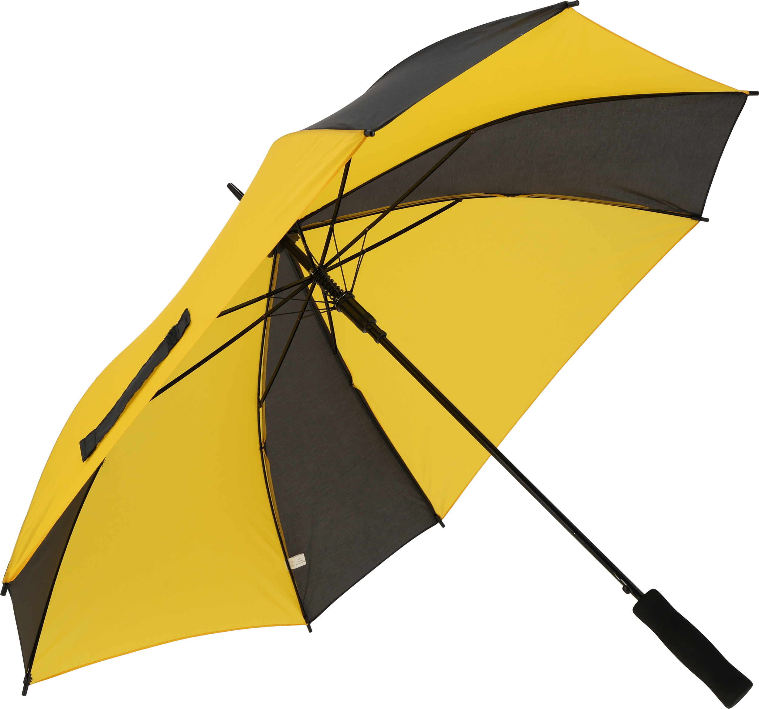 żółty Parasol automatyczny 89 x 89 cm GHENT – z logo