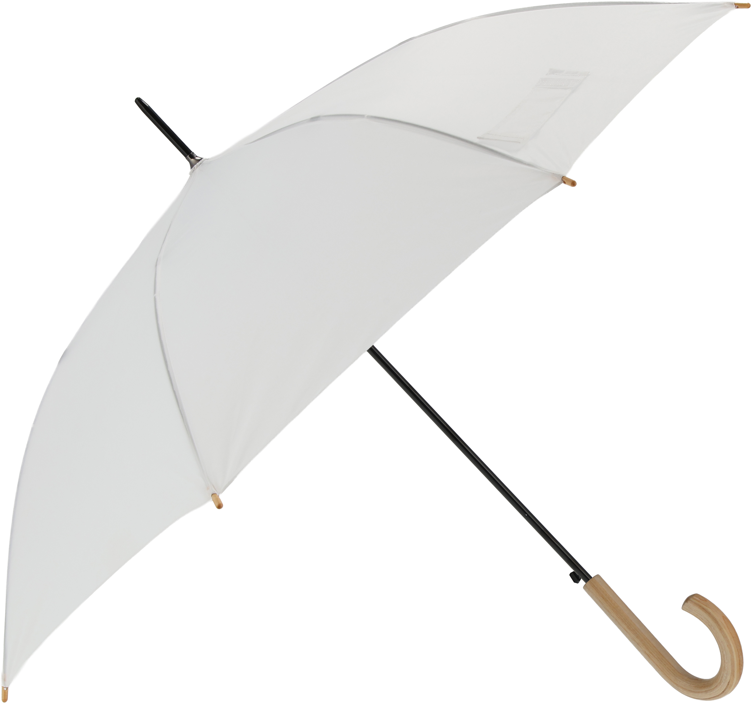 Parasol automatyczny Ø106 cm STOCKPORT - z logo z własnym nadrukiem, kolor biały