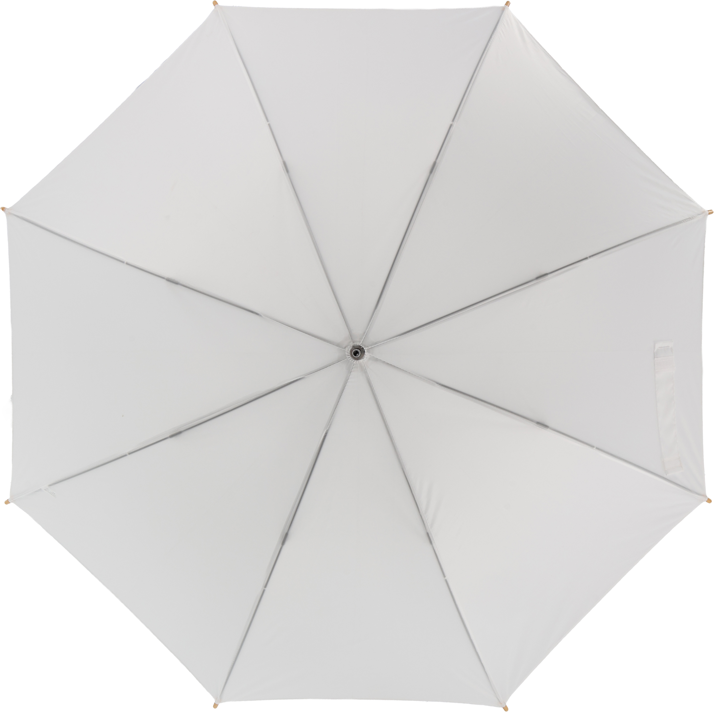 Parasol automatyczny Ø106 cm STOCKPORT - z logo z własnym nadrukiem, kolor biały