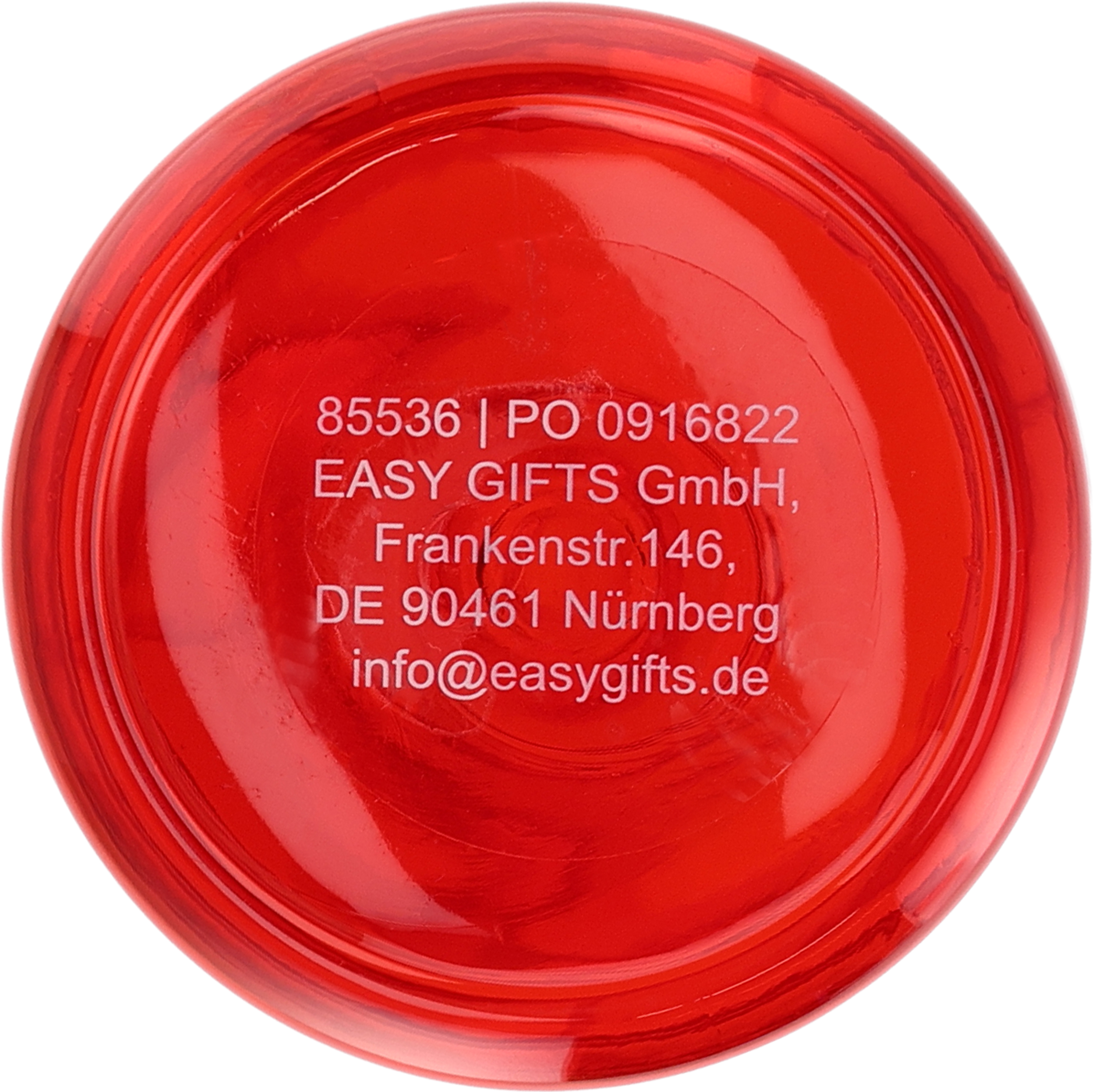 Butelka tritanowa 700 ml YORK - z logo z własnym nadrukiem, kolor czerwony