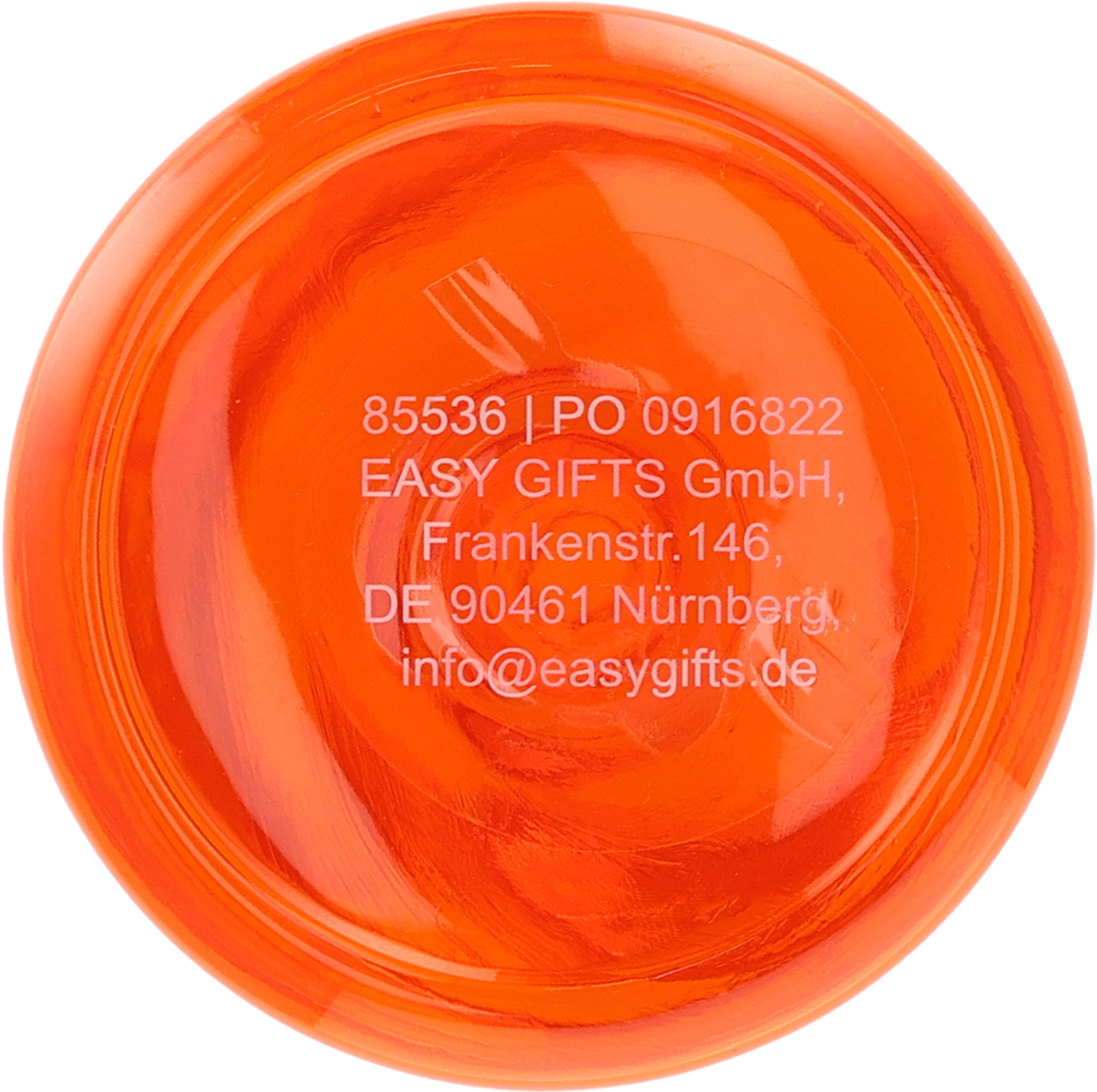 Butelka tritanowa 700 ml YORK - z logo z własnym nadrukiem, kolor pomarańczowy