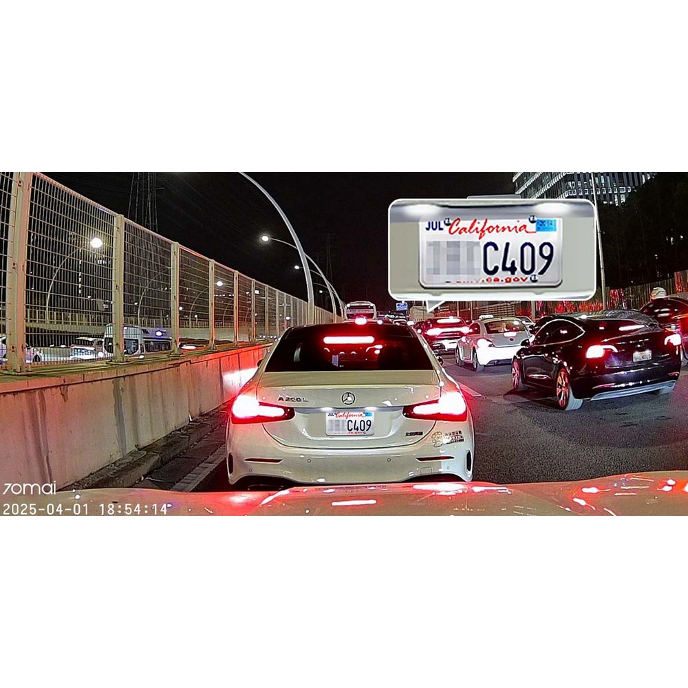 Wideorejestrator samochodowy, kamera 70MAI M310 3K z własnym nadrukiem, kolor czarny
