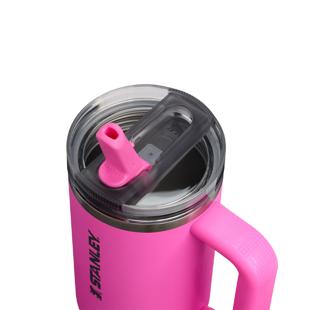 Kubek Stanley Quencher ProTour Flip Straw 0,89l z własnym nadrukiem, kolor Hot Pink