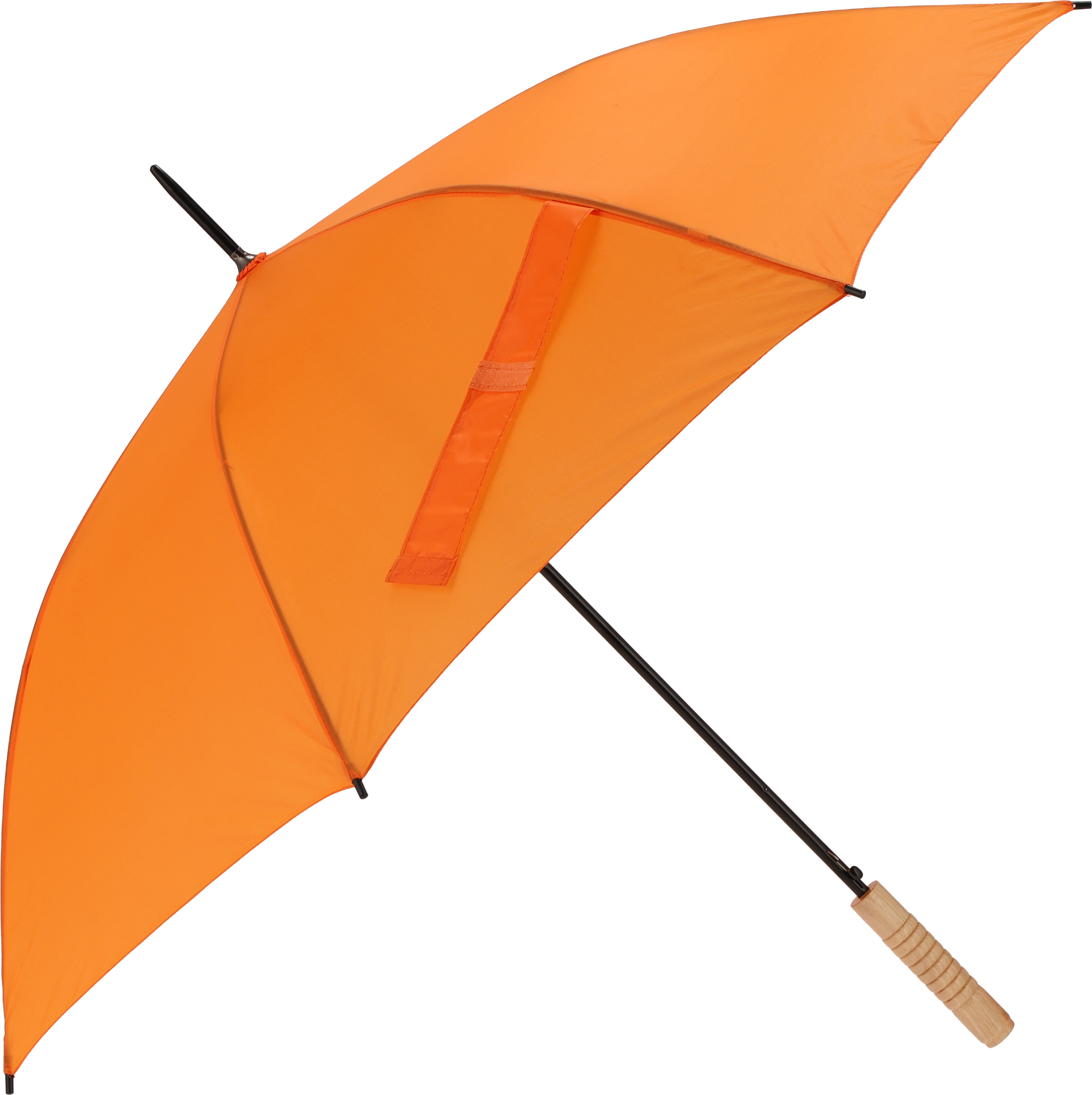 Parasol automatyczny Ø107 cm LE MANS - z logo z własnym nadrukiem, kolor pomarańczowy