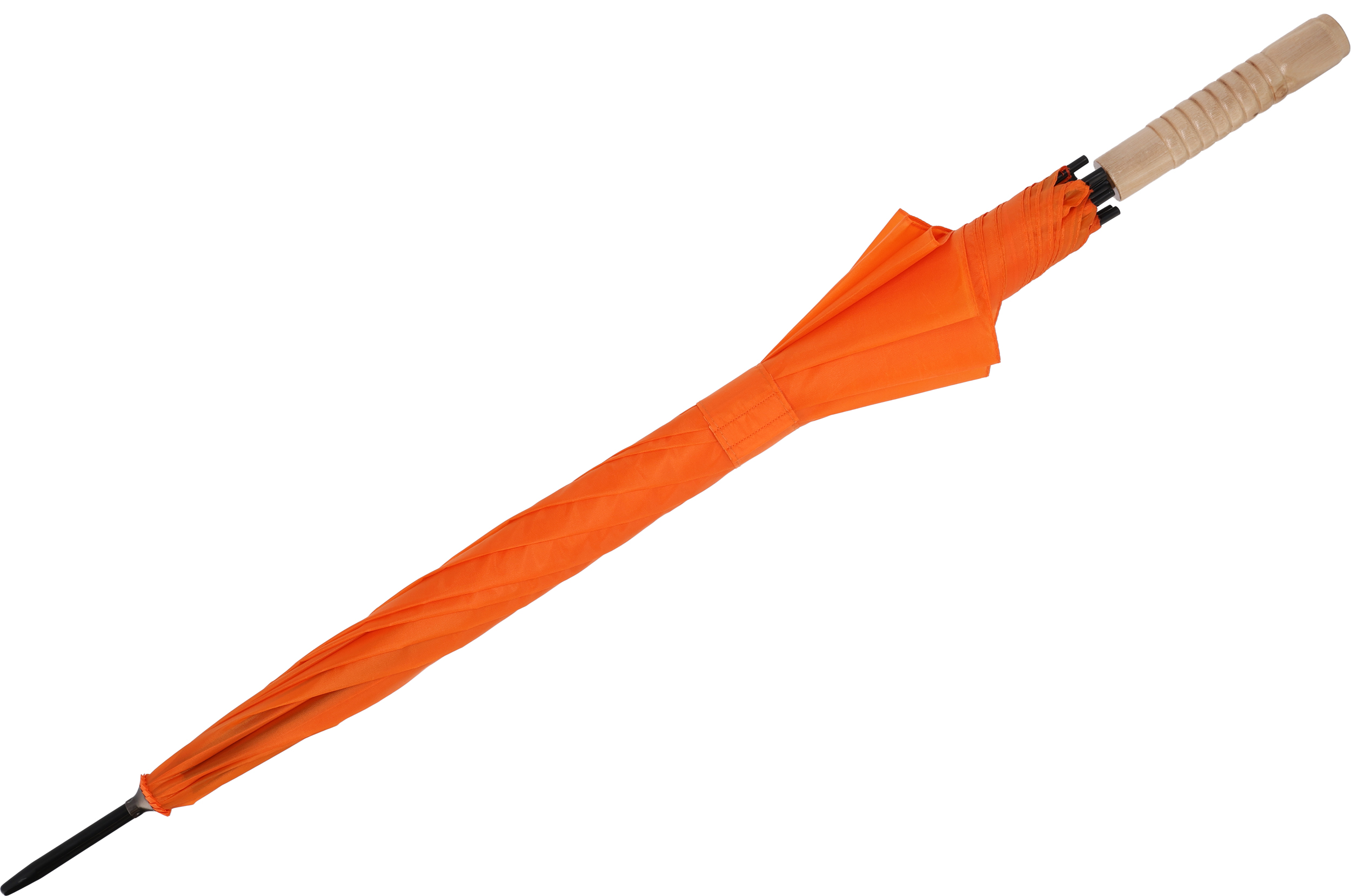 Parasol automatyczny Ø107 cm LE MANS - z logo z własnym nadrukiem, kolor pomarańczowy