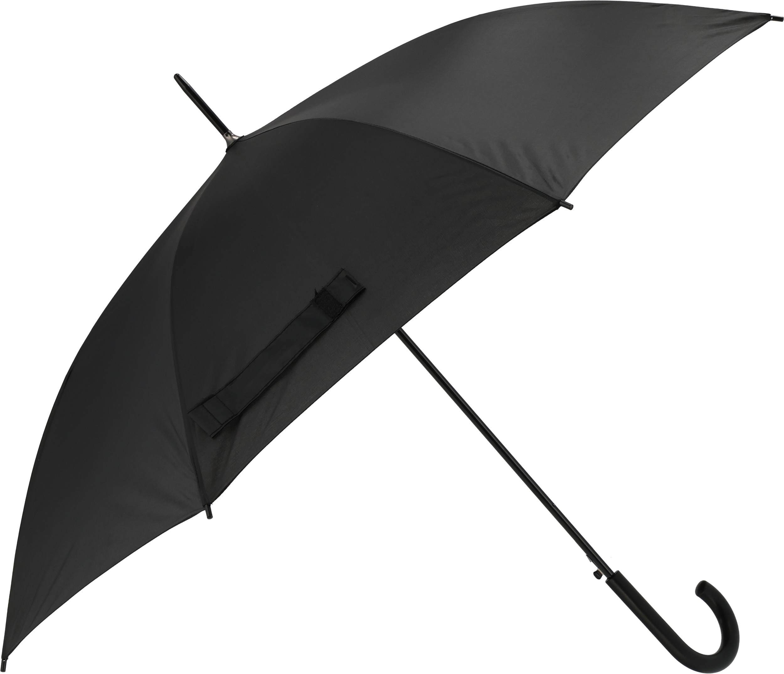 Parasol automatyczny Ø108 cm LIMOGES - z logo z własnym nadrukiem, kolor czarny