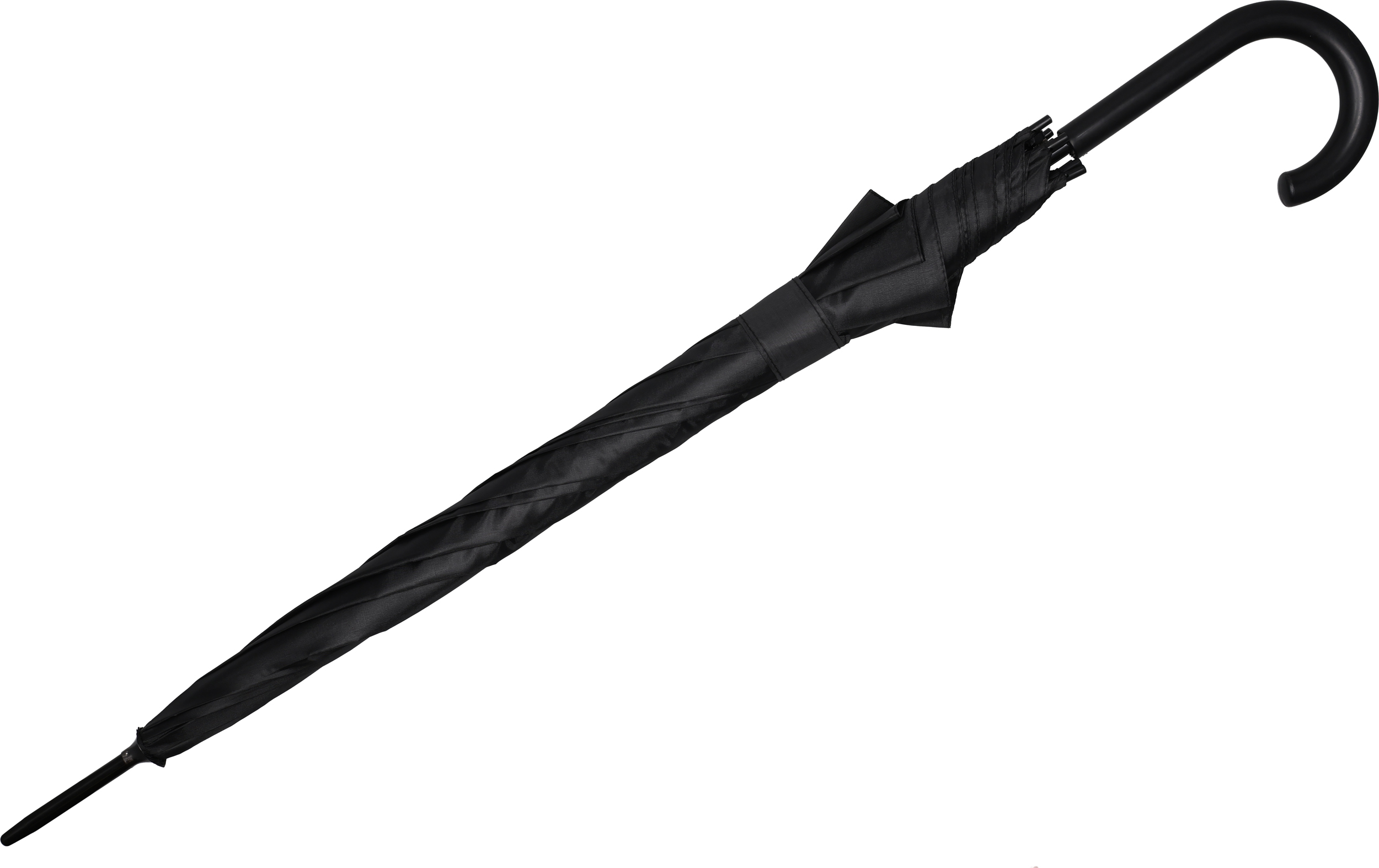 Parasol automatyczny Ø108 cm LIMOGES - z logo z własnym nadrukiem, kolor czarny