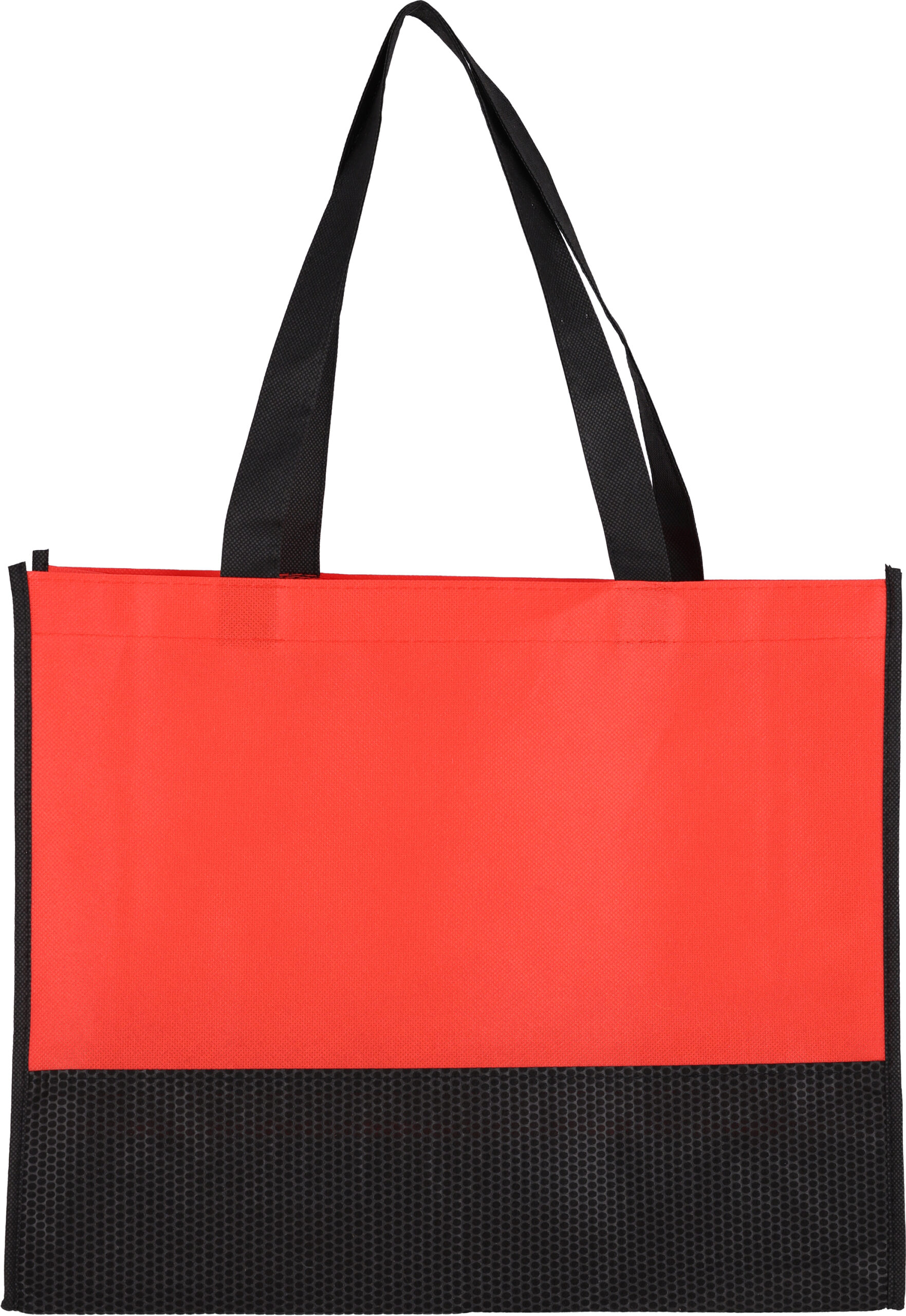 Torba non woven 80 g/m2 ZAGREB - z logo z własnym nadrukiem, kolor czerwony