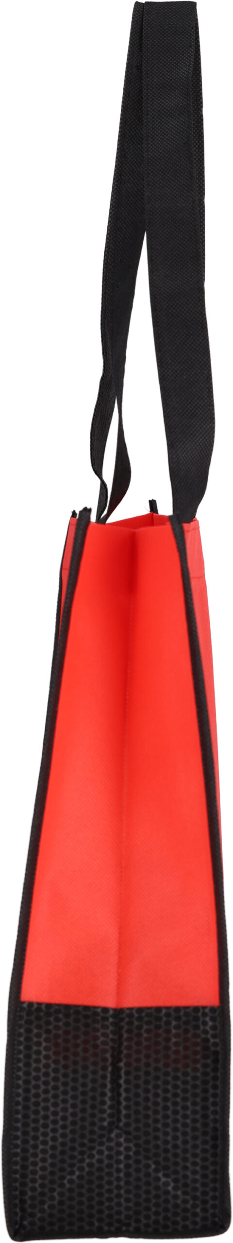 Torba non woven 80 g/m2 ZAGREB - z logo z własnym nadrukiem, kolor czerwony