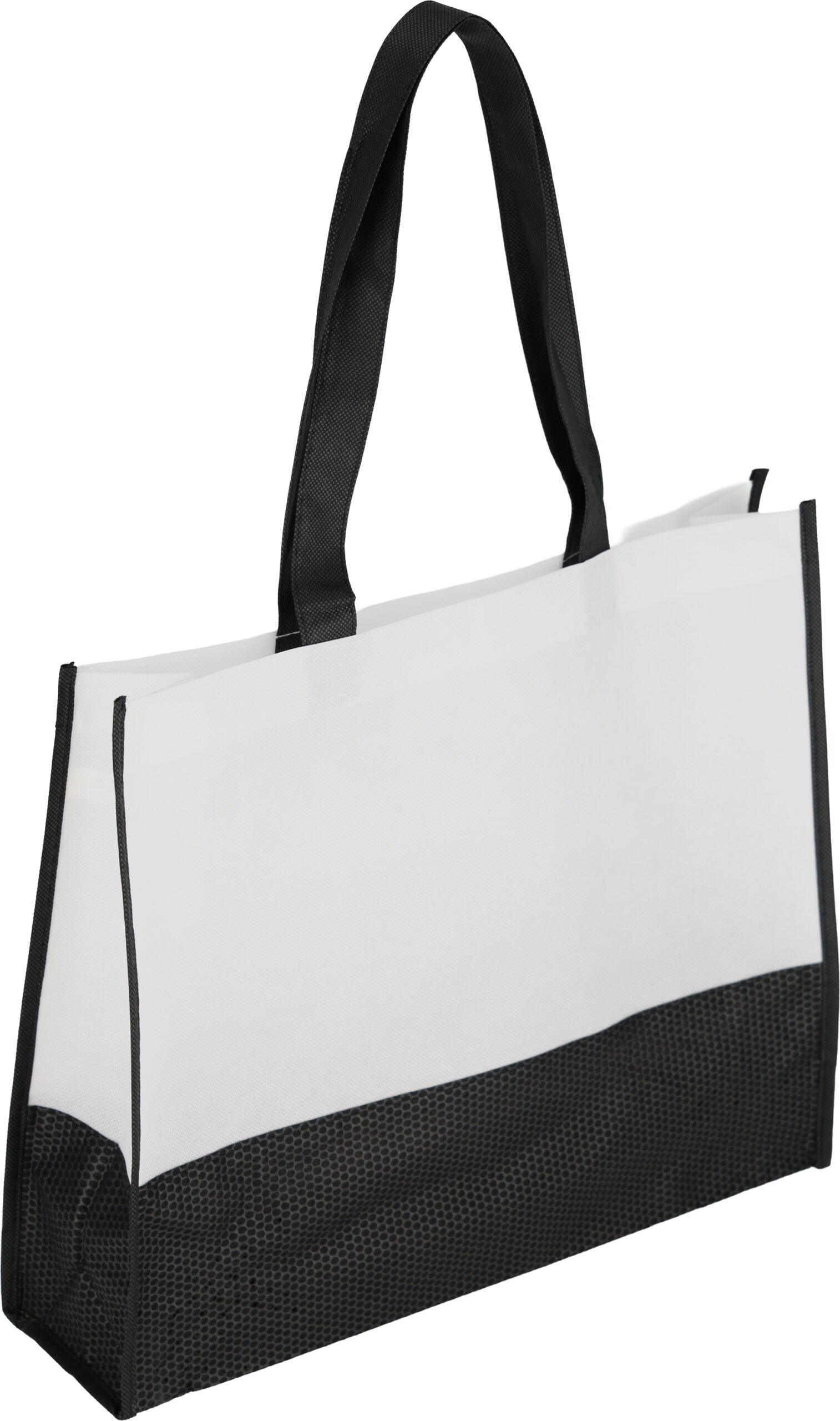 Torba non woven 80 g/m2 ZAGREB - z logo z własnym nadrukiem, kolor biały
