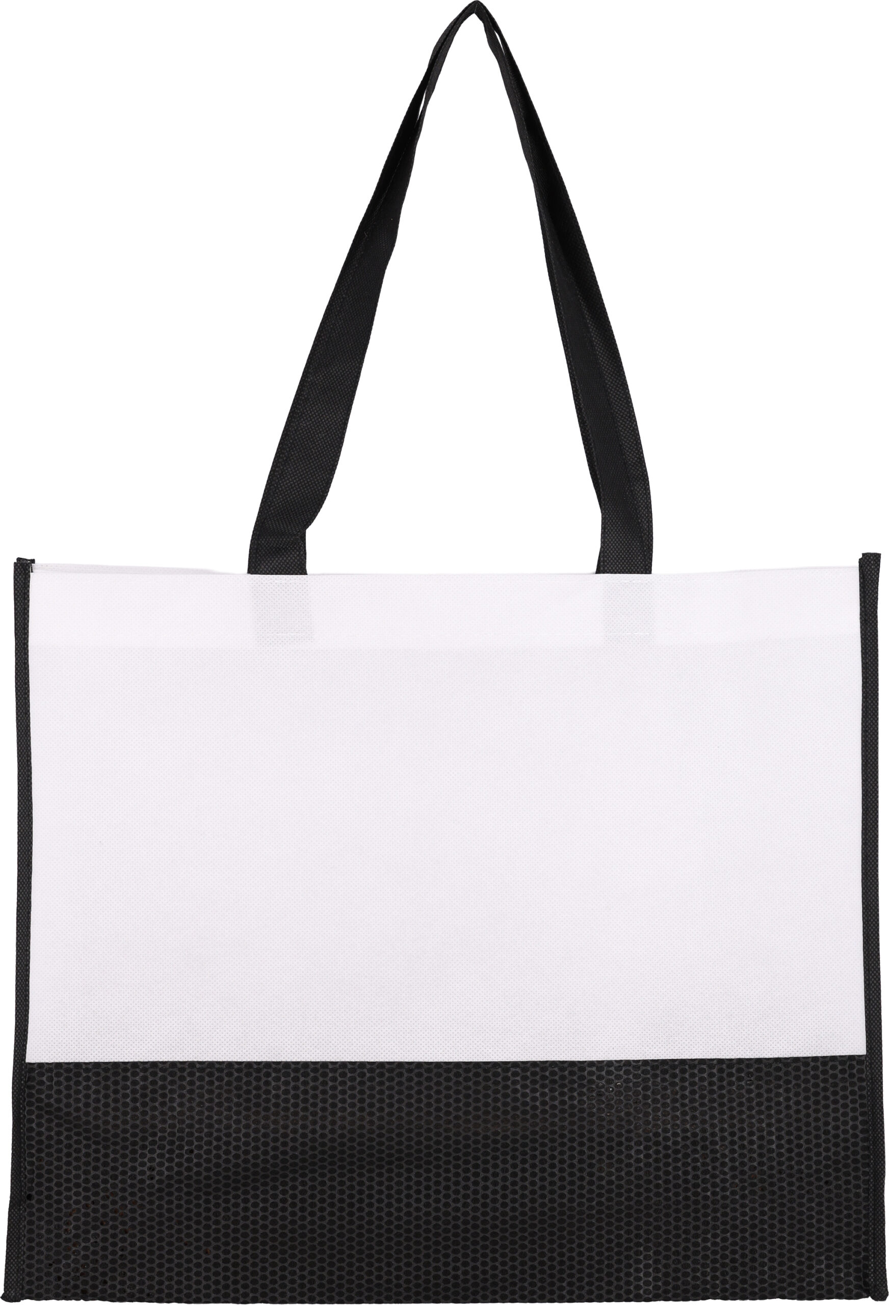 Torba non woven 80 g/m2 ZAGREB - z logo z własnym nadrukiem, kolor biały
