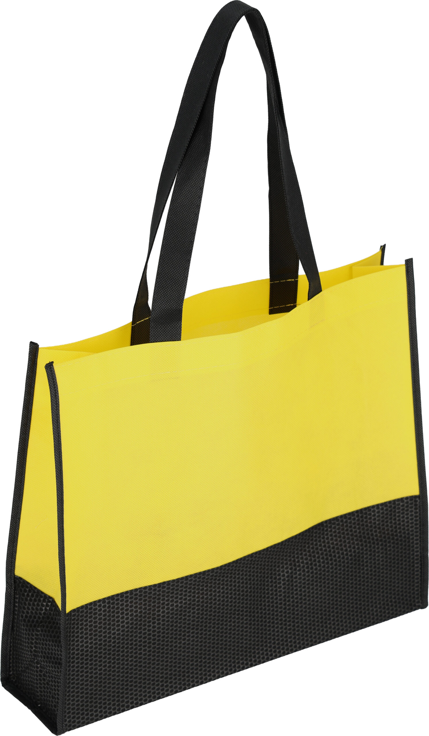 Torba non woven 80 g/m2 ZAGREB - z logo z własnym nadrukiem, kolor żółty