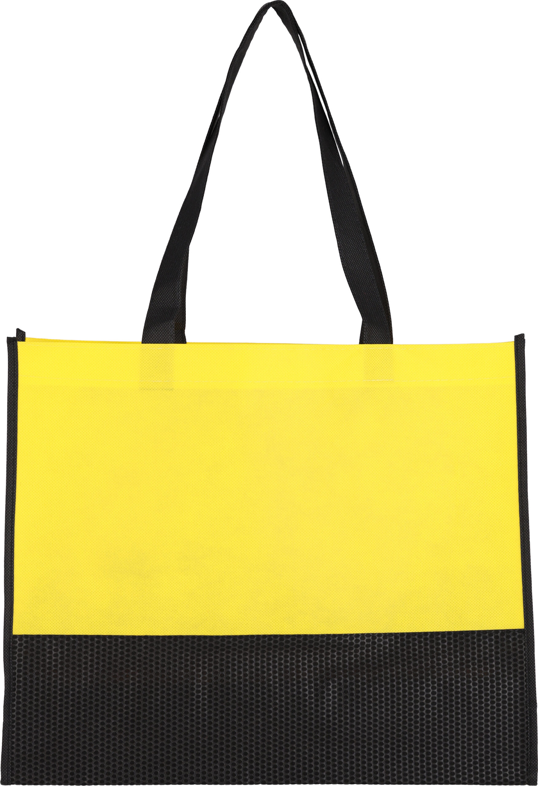 Torba non woven 80 g/m2 ZAGREB - z logo z własnym nadrukiem, kolor żółty