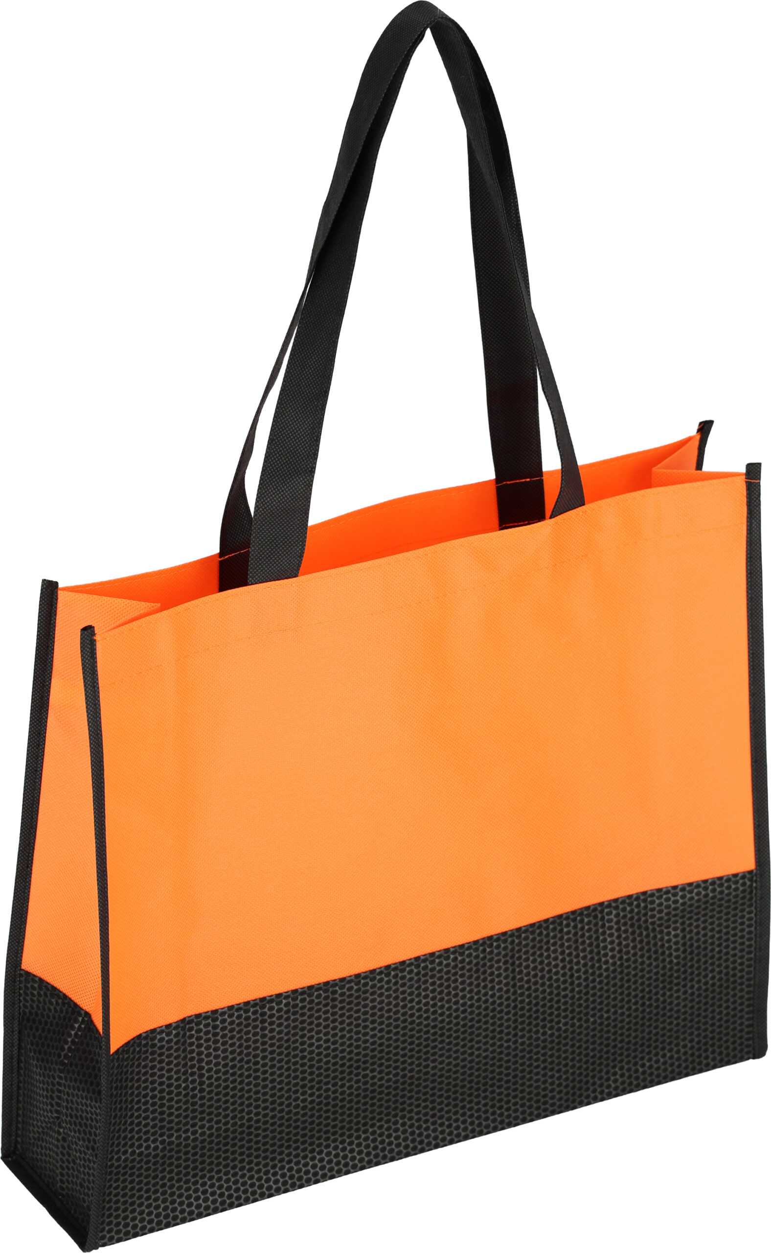 Torba non woven 80 g/m2 ZAGREB - z logo z własnym nadrukiem, kolor pomarańczowy