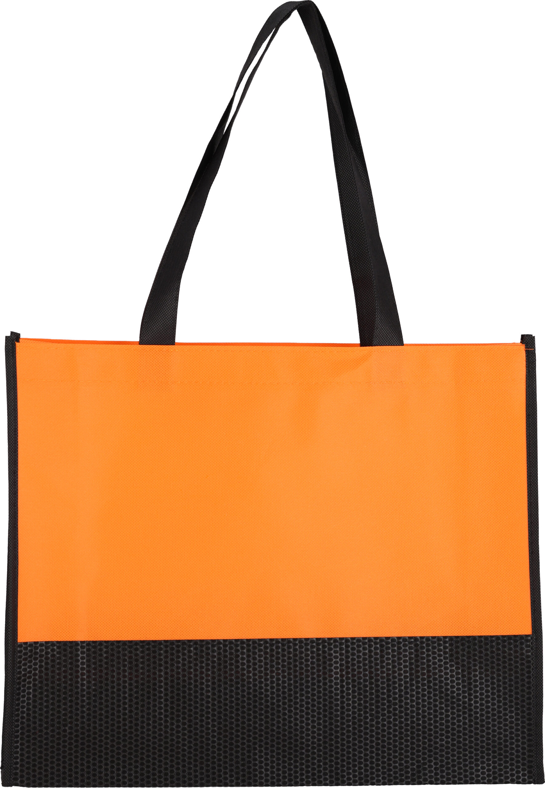 Torba non woven 80 g/m2 ZAGREB - z logo z własnym nadrukiem, kolor pomarańczowy