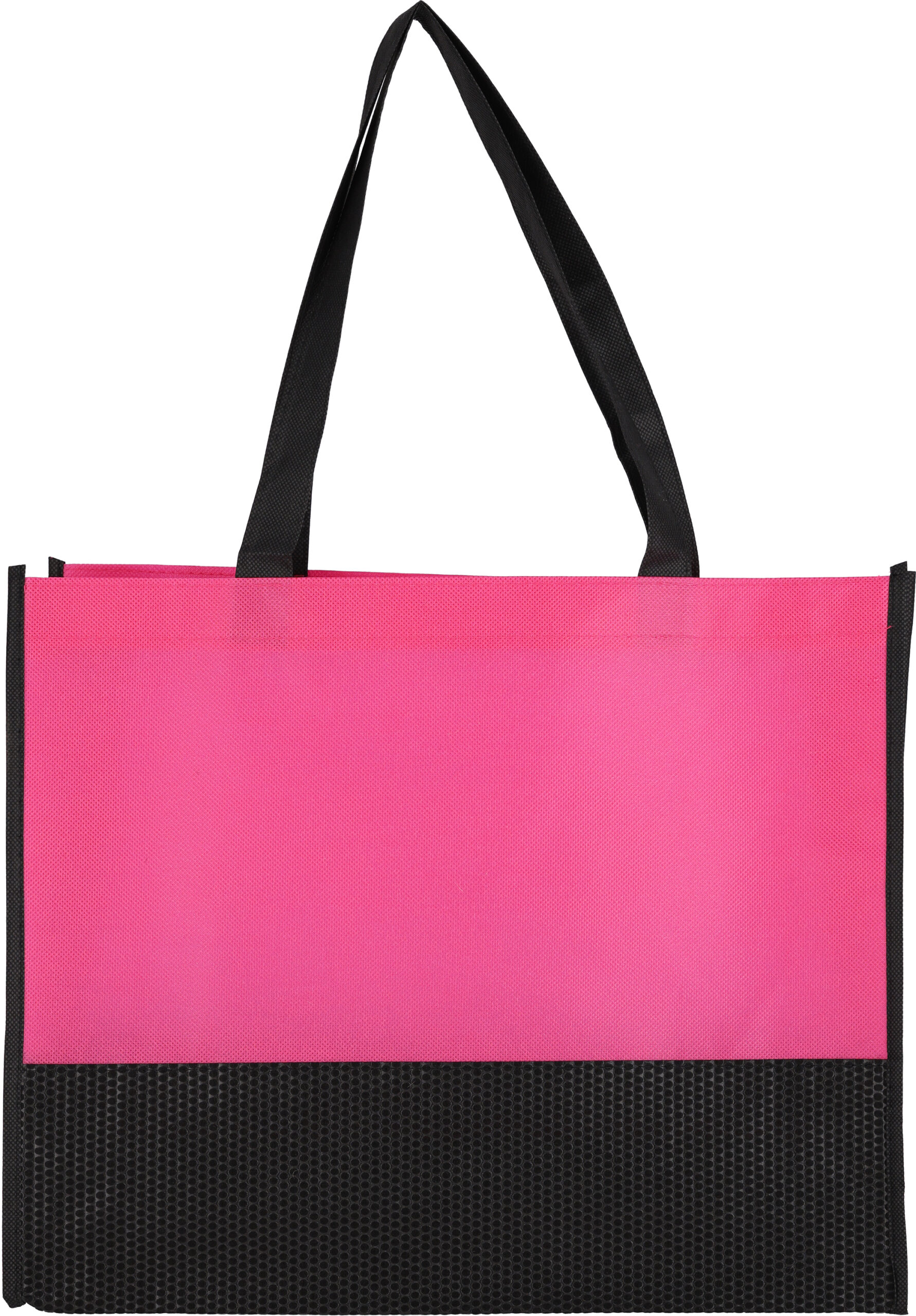Torba non woven 80 g/m2 ZAGREB - z logo z własnym nadrukiem, kolor różowy