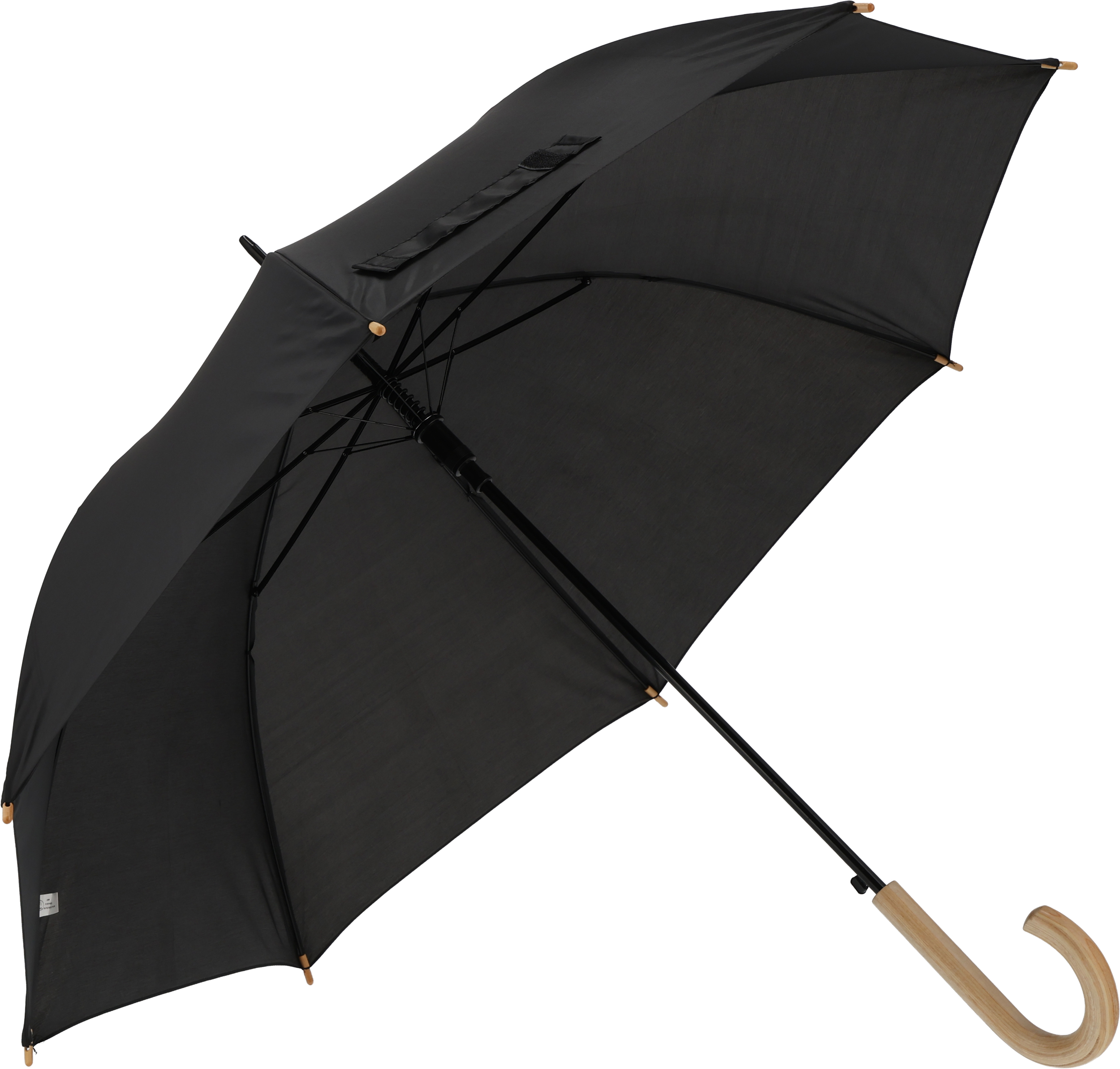 Parasol automatyczny Ø106 cm STOCKPORT - z logo z własnym nadrukiem, kolor czarny