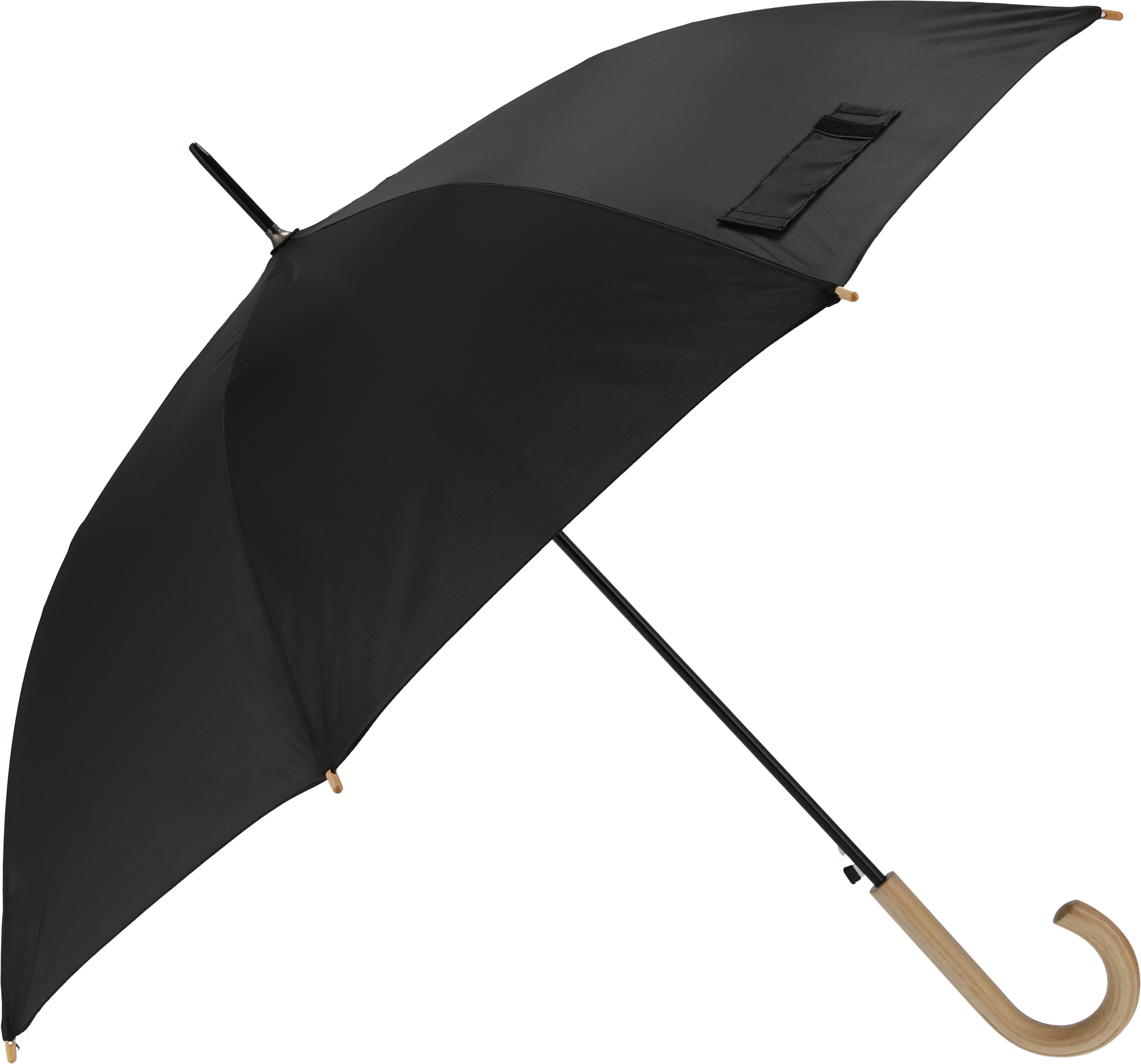 Parasol automatyczny Ø106 cm STOCKPORT - z logo z własnym nadrukiem, kolor czarny