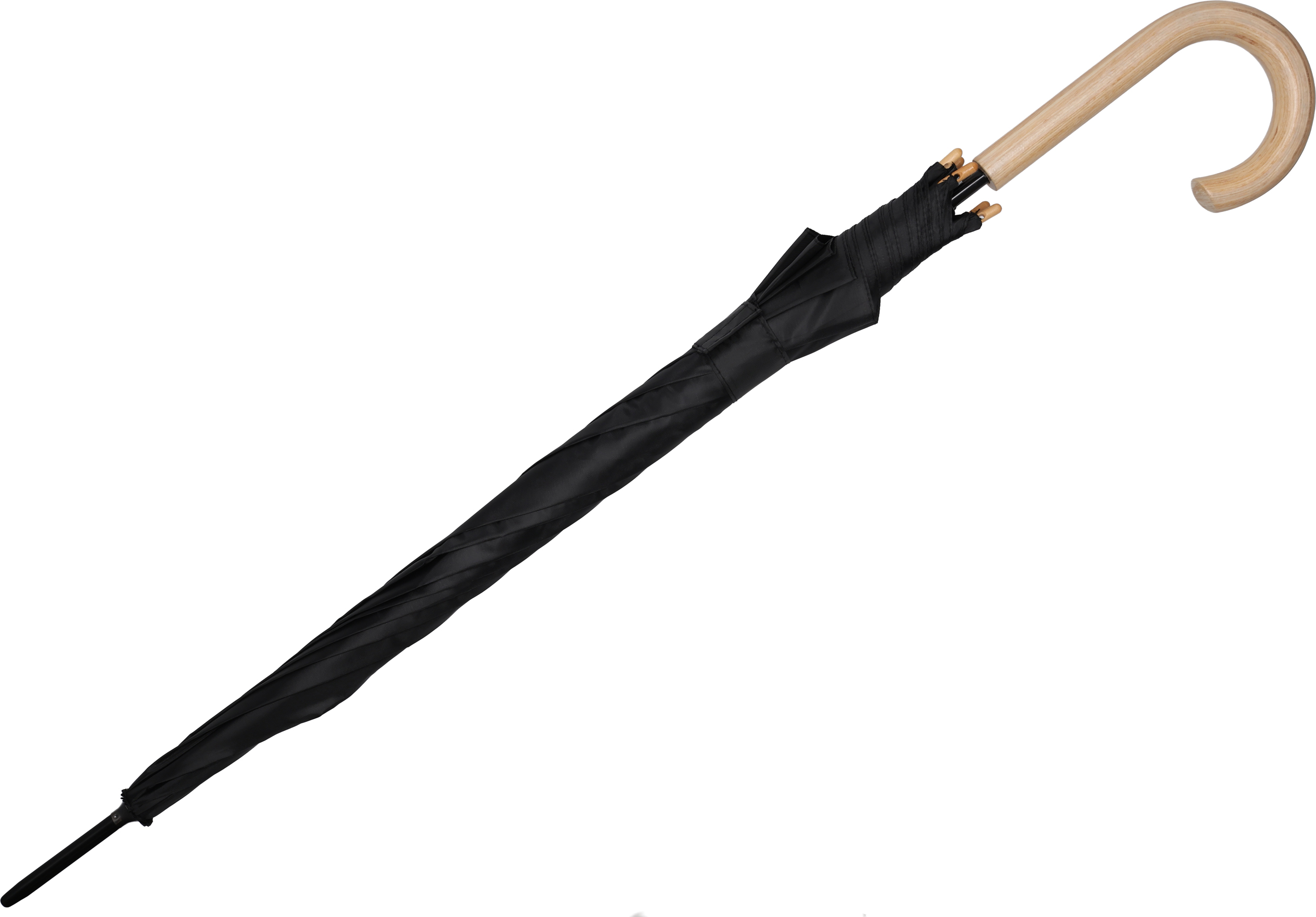 Parasol automatyczny Ø106 cm STOCKPORT - z logo z własnym nadrukiem, kolor czarny