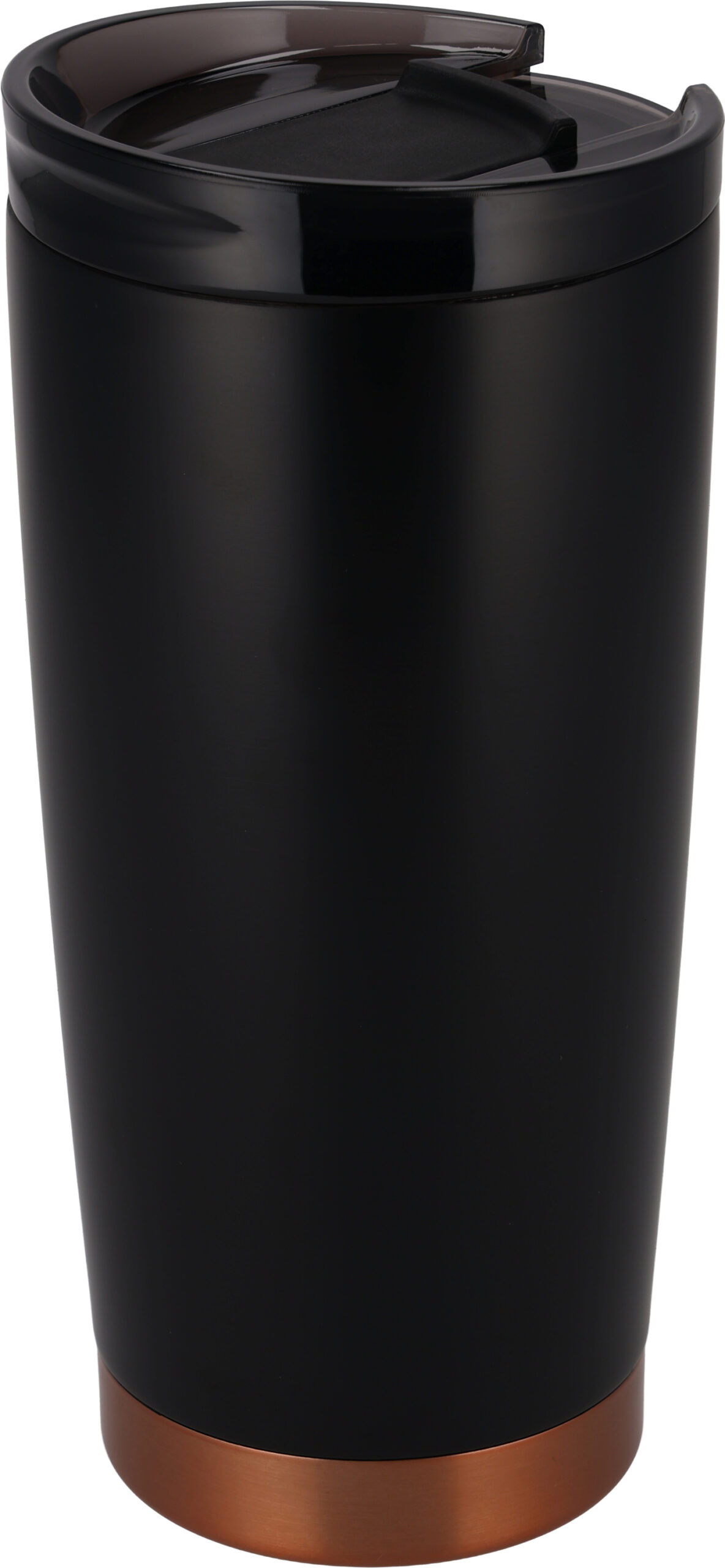 Kubek termiczny stalowy z recyklingu LA LOUVIERE MoLu 540 ml - z logo z własnym nadrukiem, kolor czarny