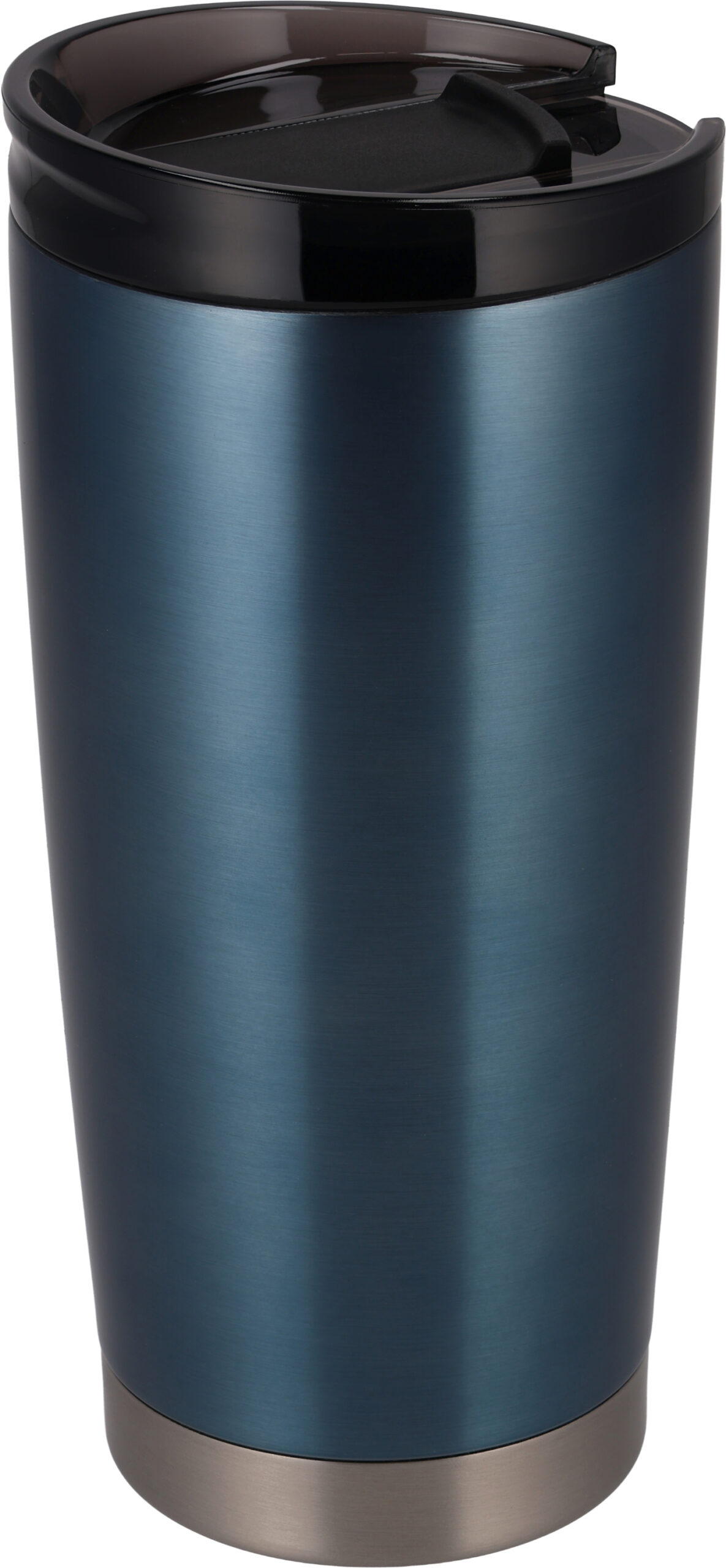 Kubek termiczny stalowy z recyklingu LA LOUVIERE MoLu 540 ml - z logo z własnym nadrukiem, kolor granatowy