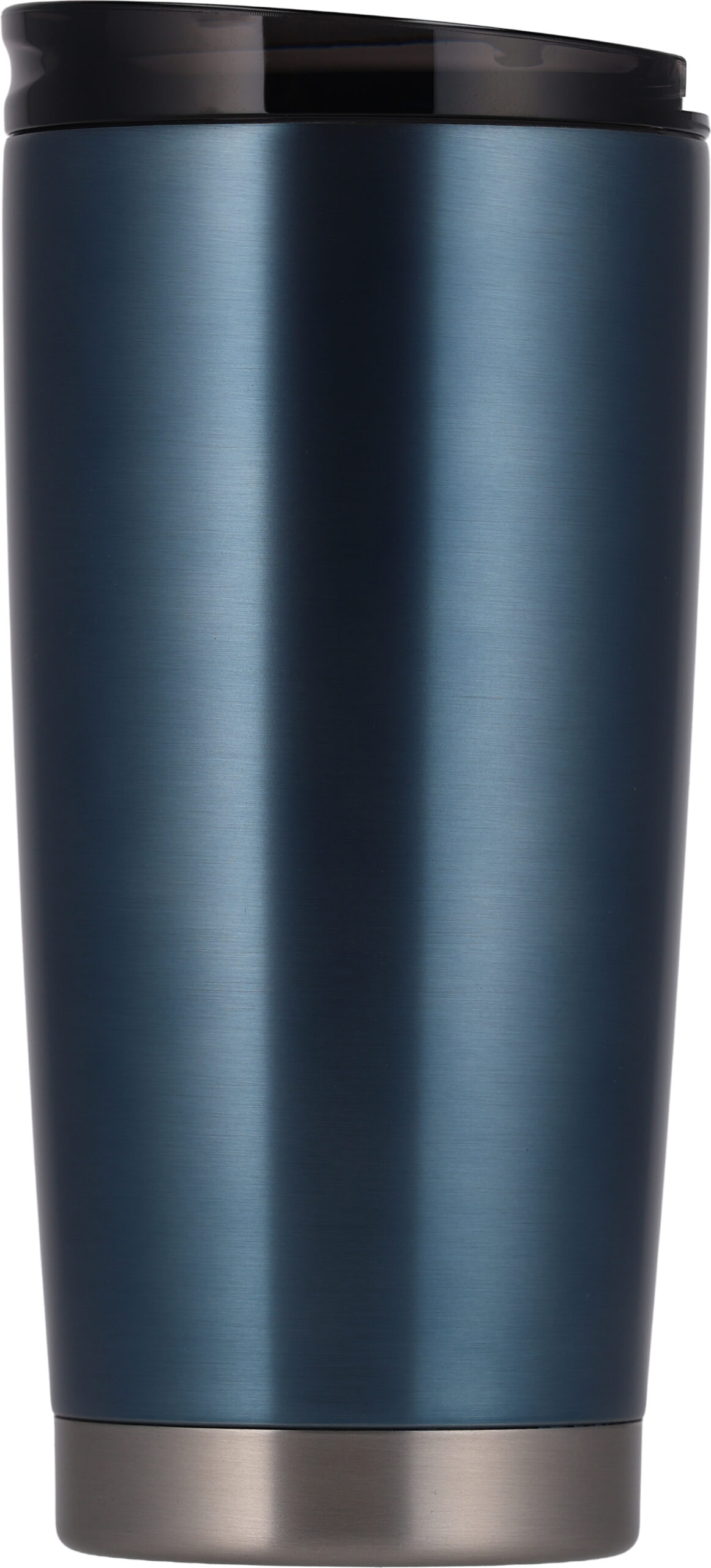 Kubek termiczny stalowy z recyklingu LA LOUVIERE MoLu 540 ml - z logo z własnym nadrukiem, kolor granatowy