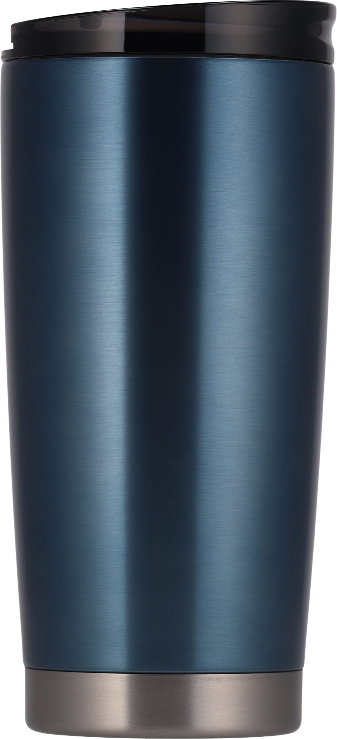 Kubek termiczny stalowy z recyklingu LA LOUVIERE MoLu 540 ml - z logo z własnym nadrukiem, kolor granatowy