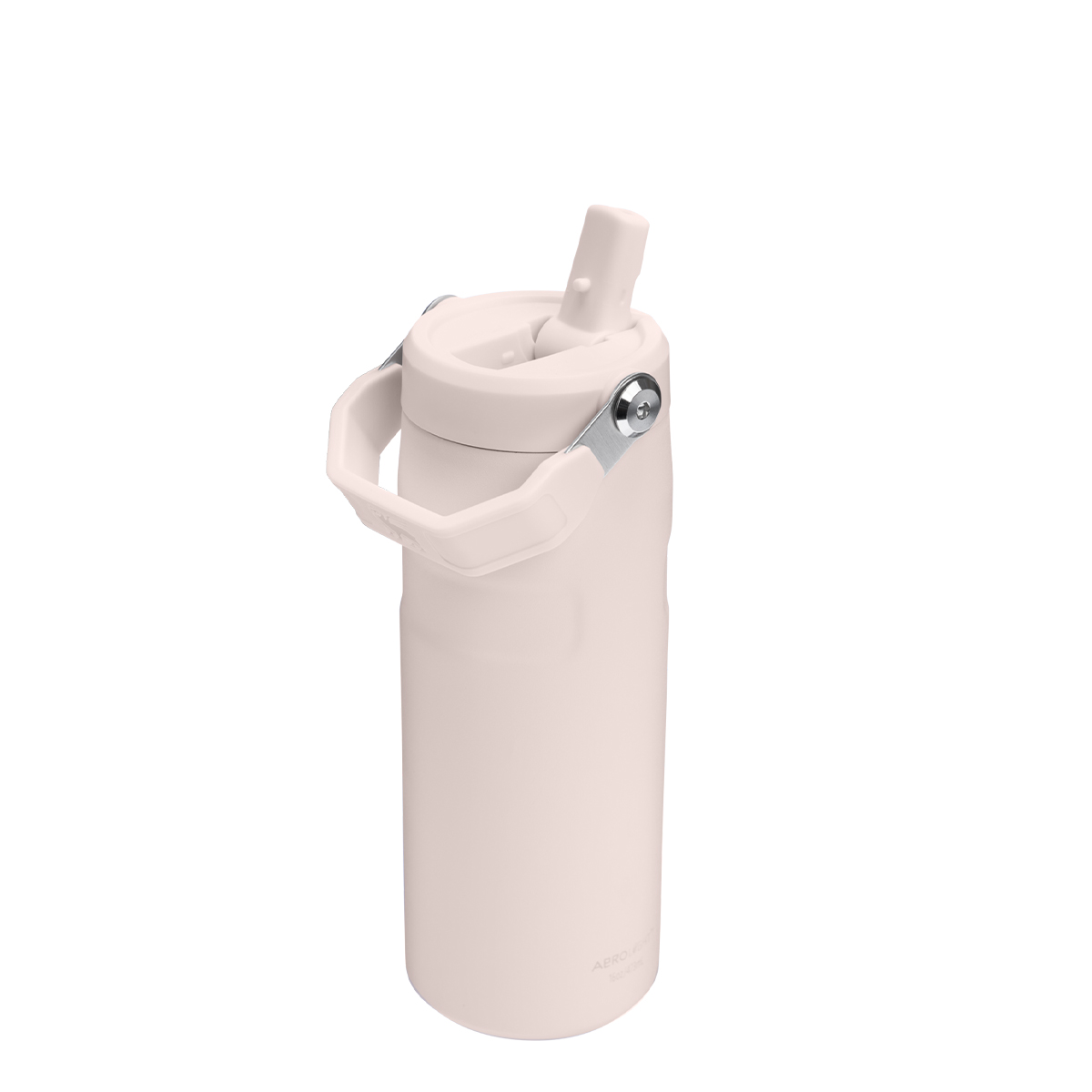 Butelka The IceFlow Bottle Flip Straw 2.0 0.47L z własnym nadrukiem, kolor Rose Quartz