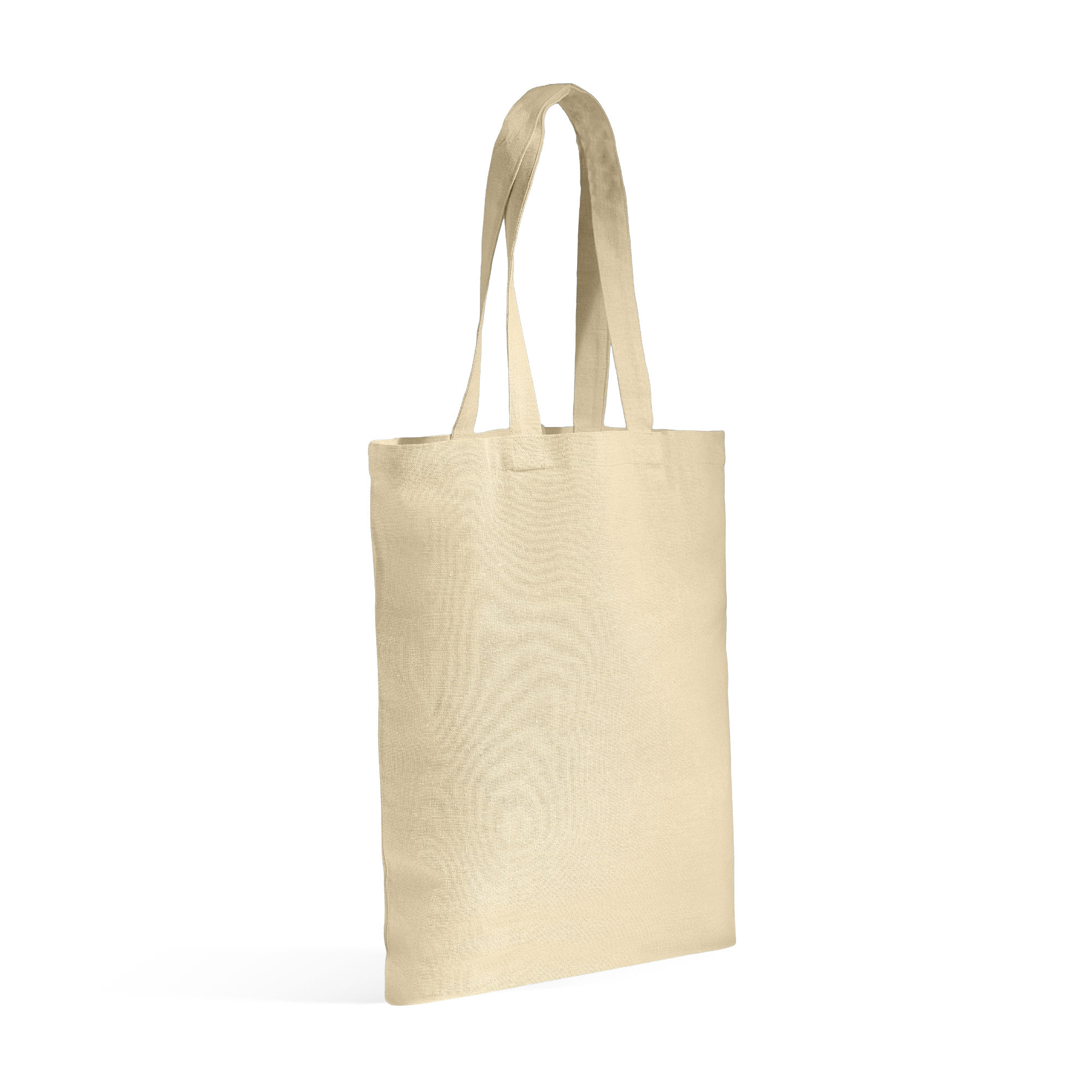 Torba z długimi uchwytami z recyklingowanej bawełny - 140 g/m² / ReTote z własnym nadrukiem, kolor Light Yellow