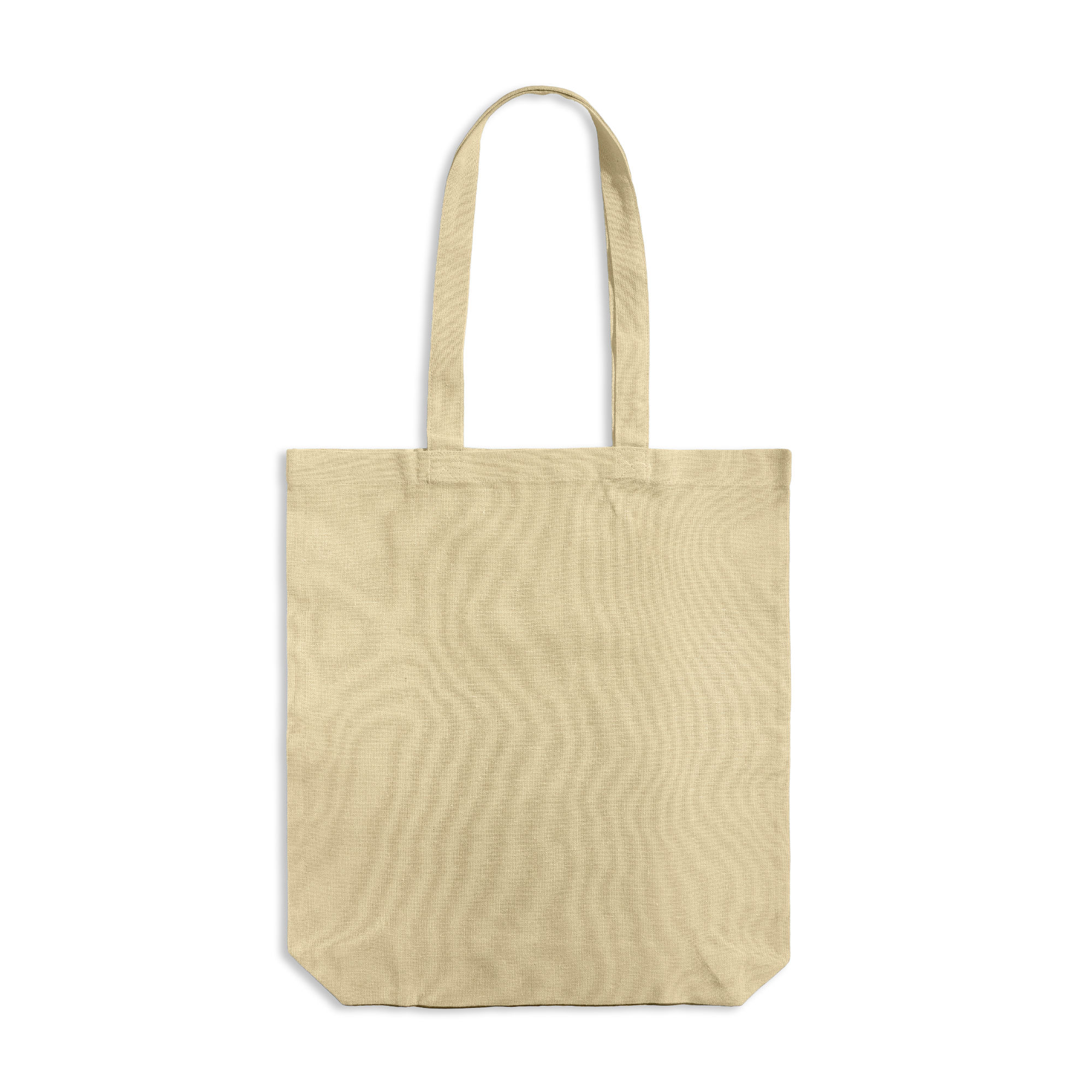 Torba z długimi uchwytami z recyklingowanej bawełny - 140 g/m² / ReTote z własnym nadrukiem, kolor Light Yellow