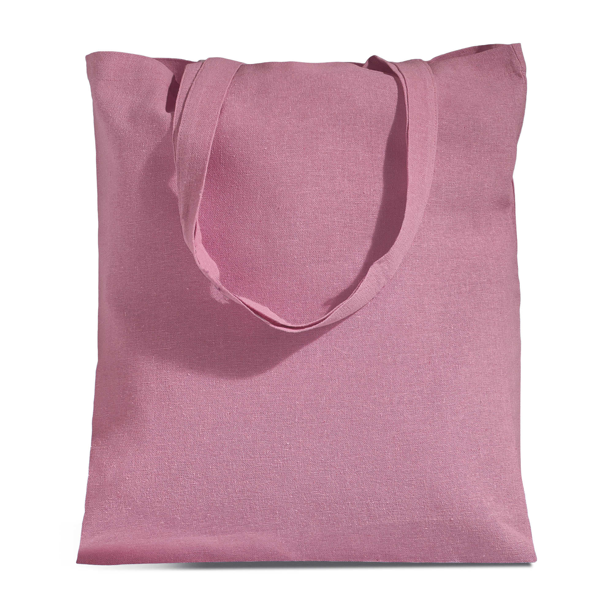 Torba z długimi uchwytami z recyklingowanej bawełny - 140 g/m² / ReTote z własnym nadrukiem, kolor Light Pink